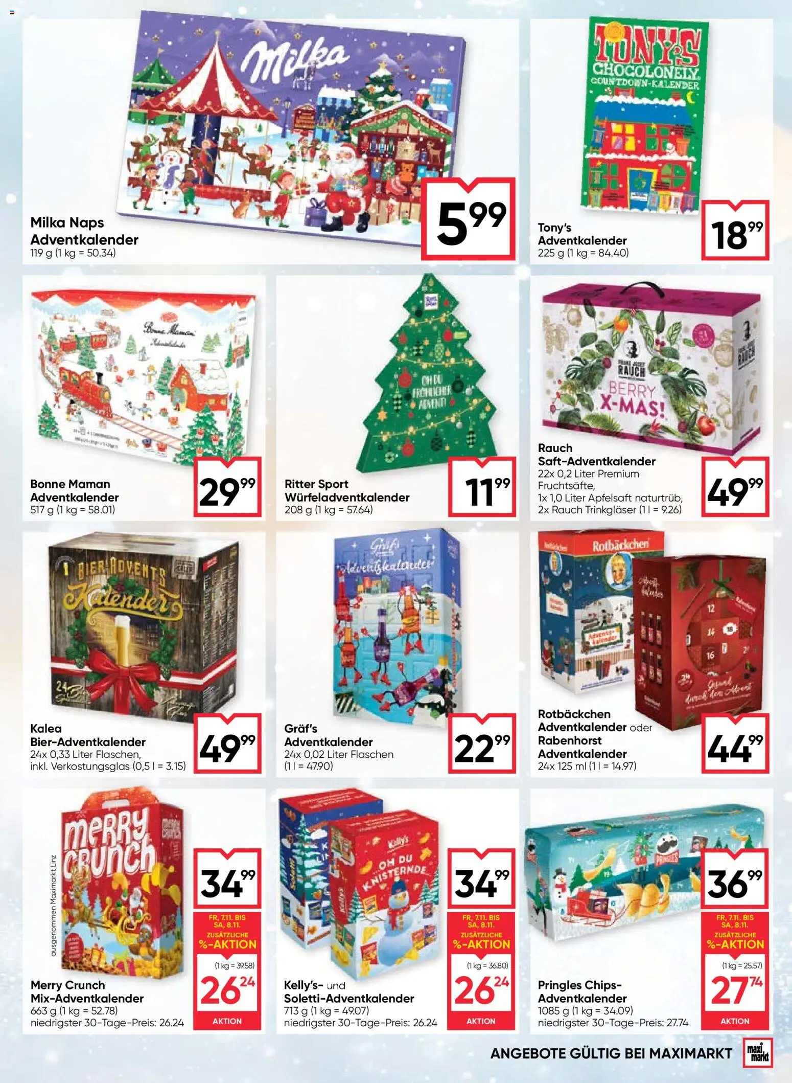 Maximarkt Flugblatt gültig ab 06.11.2025 | Seite: 21 | Produkte: Chips, Planche de surf, Bier