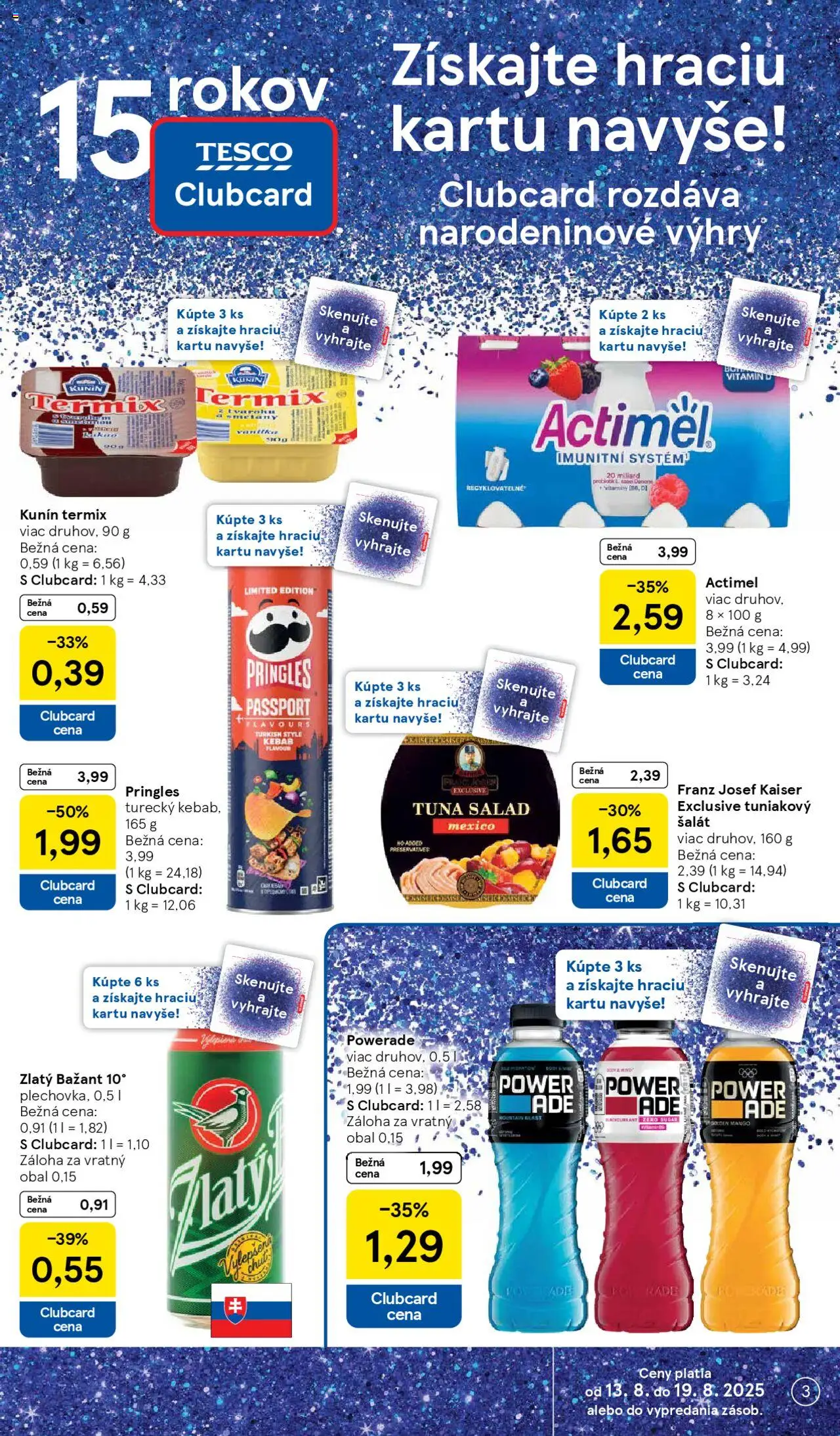 Tesco Hypermarket - leták │ platný od 13.08.2025 | Strana: 3 | Produkty: Pringles, Šalát, Mango, Kakao