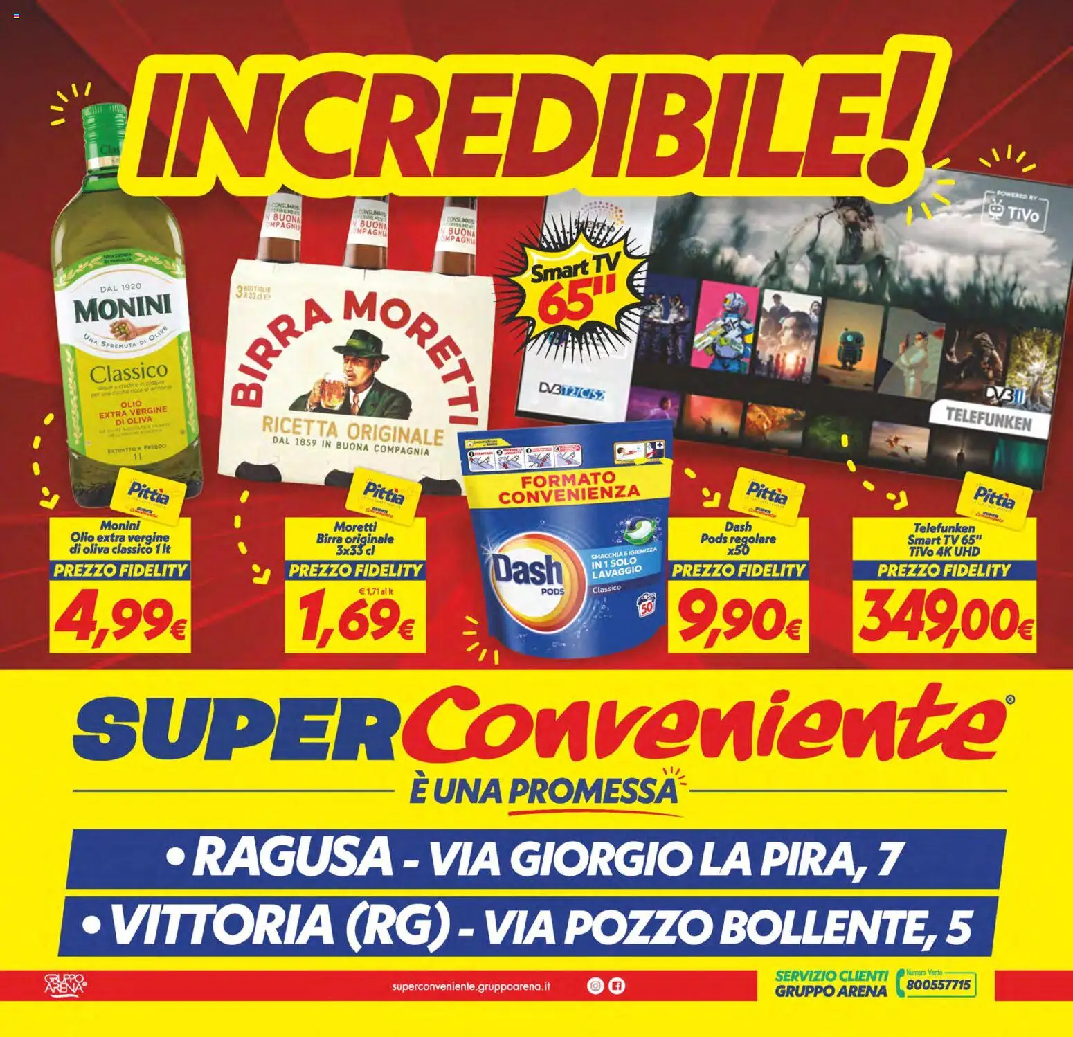 Volantino SuperConveniente del 05.12.2025 | Pagina: 32 | Prodotti: Birra, Olio, Olio extra vergine, Olio di Oliva
