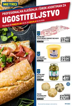 Metro - Profesionalna rješenja za ugostiteljstvo - Pregled kataloga iz trgovine Metro, vrijedi od 02.02.2026