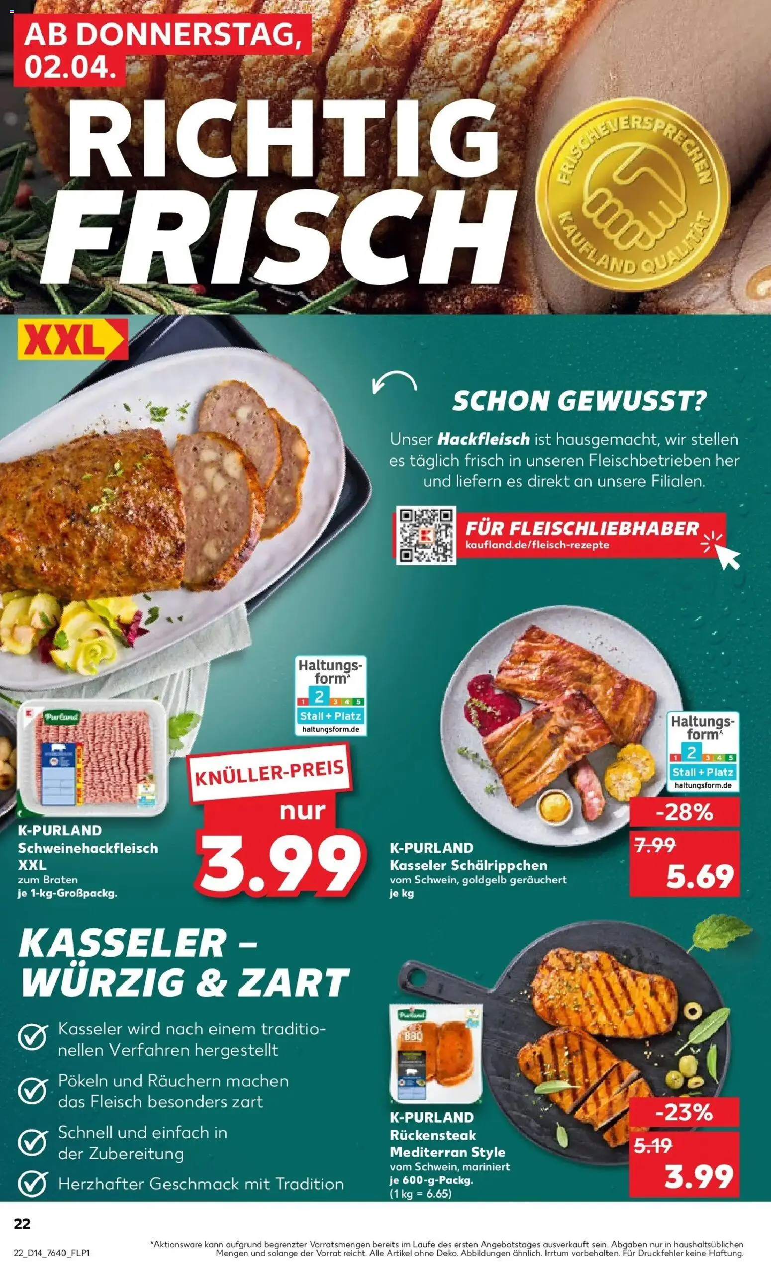 Kaufland Prospekt Dortmund	 – gültig ab 30.03.2026 | Seite: 36 | Produkte: Steak, Fleisch, Hackfleisch
