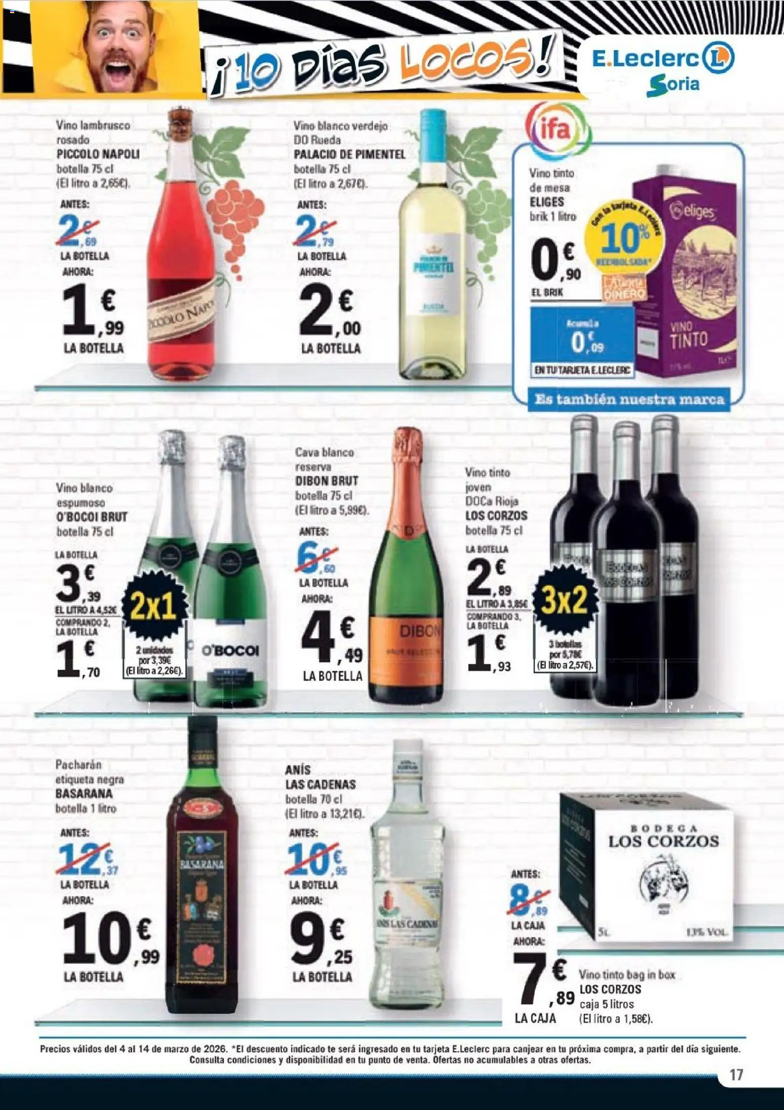 E.Leclerc Soria │ válido desde el 04.03.2026 | Página: 17 | Productos: Vino, Té, Mesa, Caja