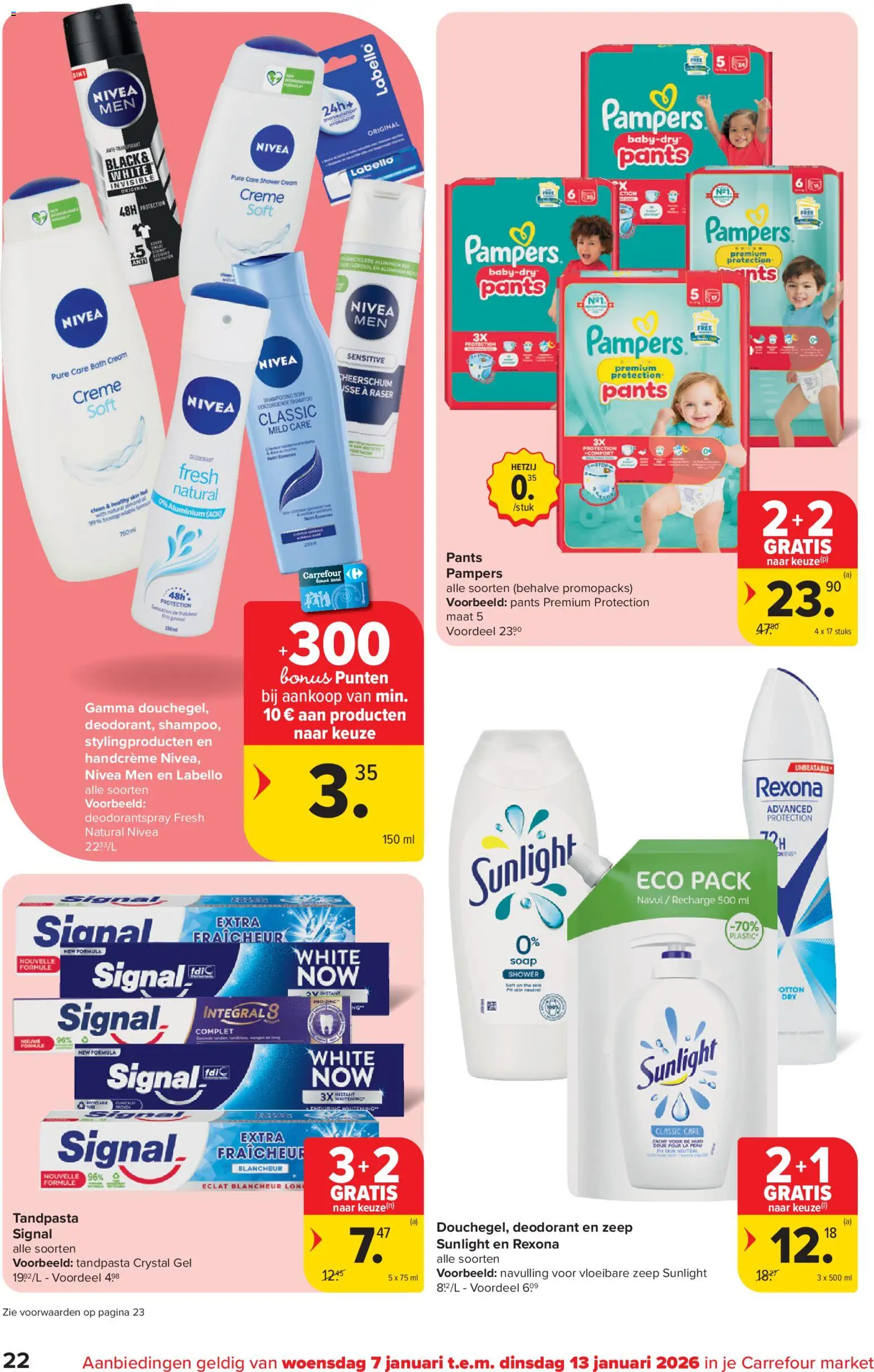 {H1} | Pagina: 22 | Producten: Pampers, La, Handcrème, Tandpasta