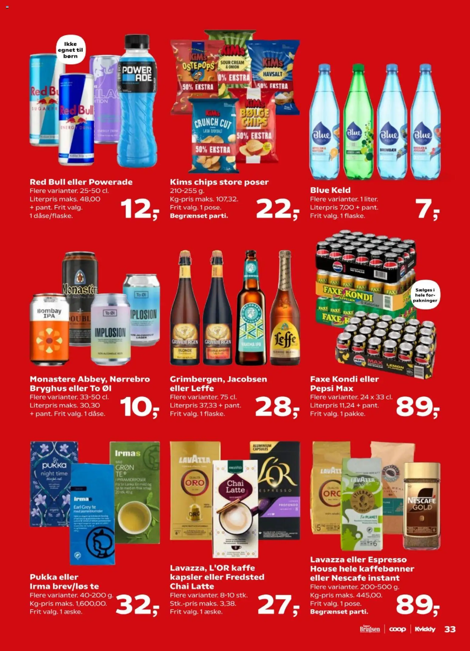 Kvickly tilbudsavis – gyldig fra 27.02.2026 | Side: 35 | Produkter: Kaffe, Øl, Faxe Kondi, Pepsi