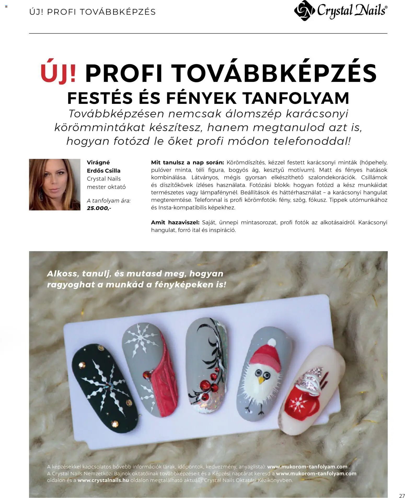 Crystal Nails akciós ujság - amely érvényes a következő dátumtól: 01.12.2025 | Oldal: 27 | Termékek: Kesztyű, Pulóver