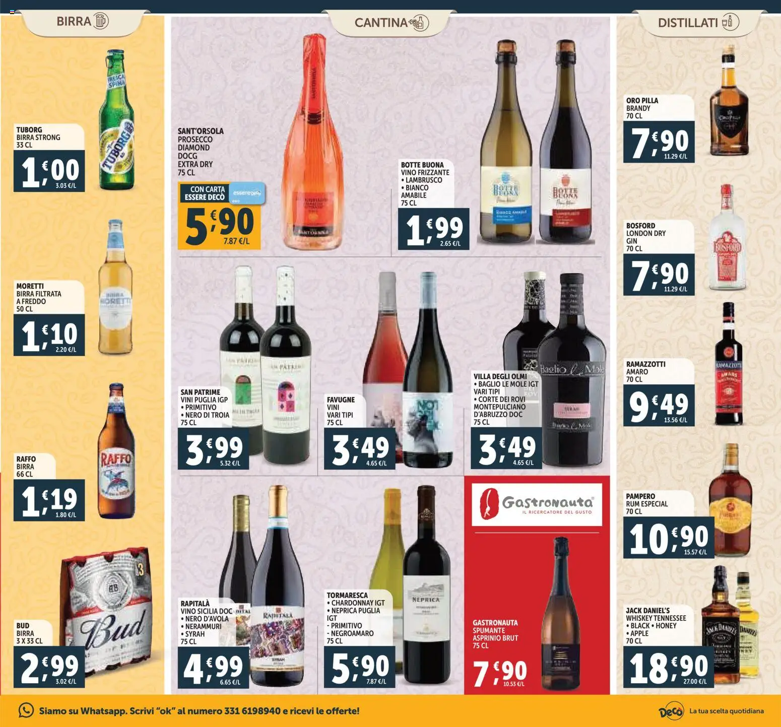 Volantino Decò del 07.11.2025 | Pagina: 17 | Prodotti: Birra, Vino, Rum, Brandy