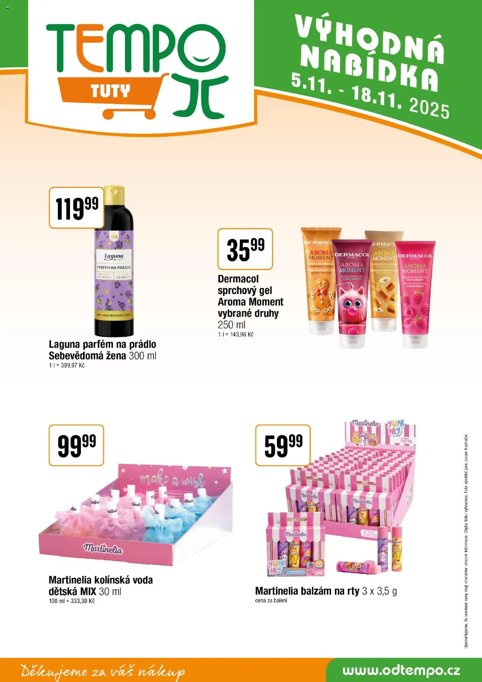 Tempo leták - Tuty od 05.11.2025 | Strana: 14 | Produkty: Sprchový gel, Balzám na rty, Pračky, Parfém na prádlo