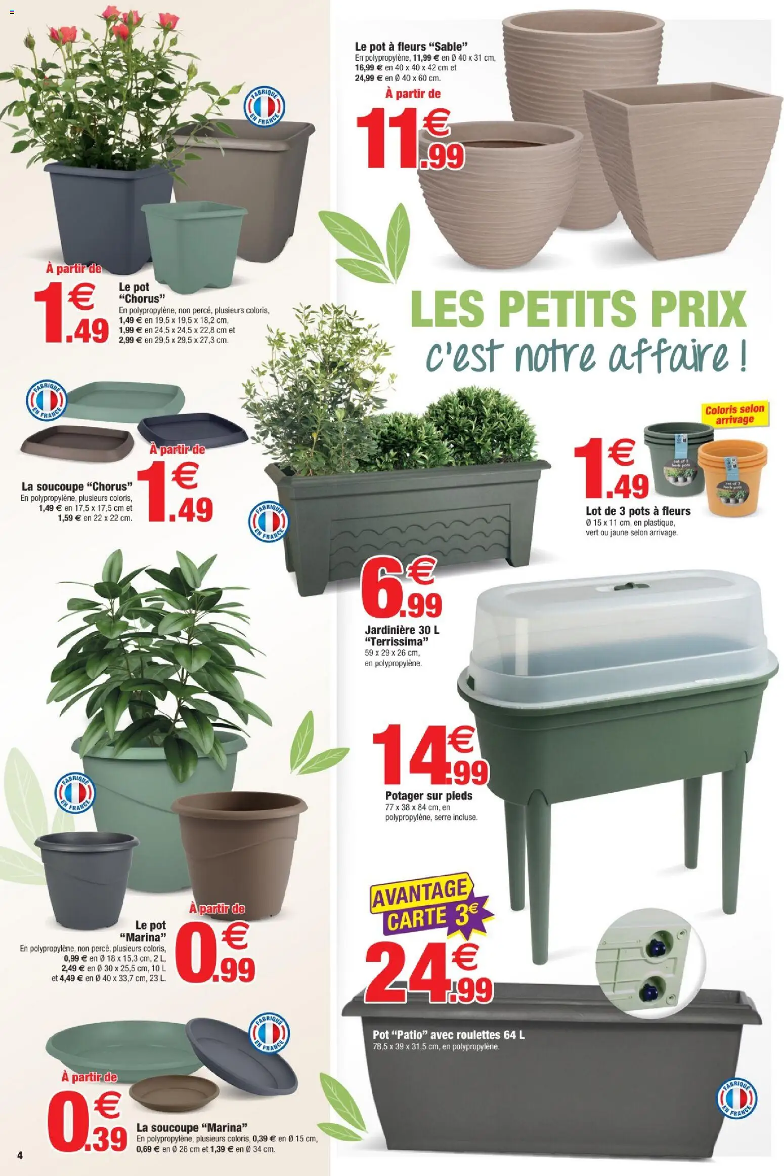 {H1} | Page: 4 | Produits: Jardinière