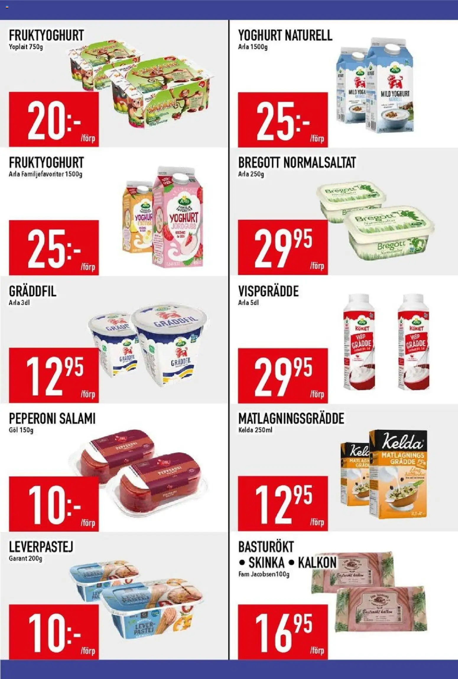 Matdax reklamblad aktuell från 02.02.2026 | Sida: 9 | Produkter: Visp, Bregott, Gräddfil, Matlagningsgrädde