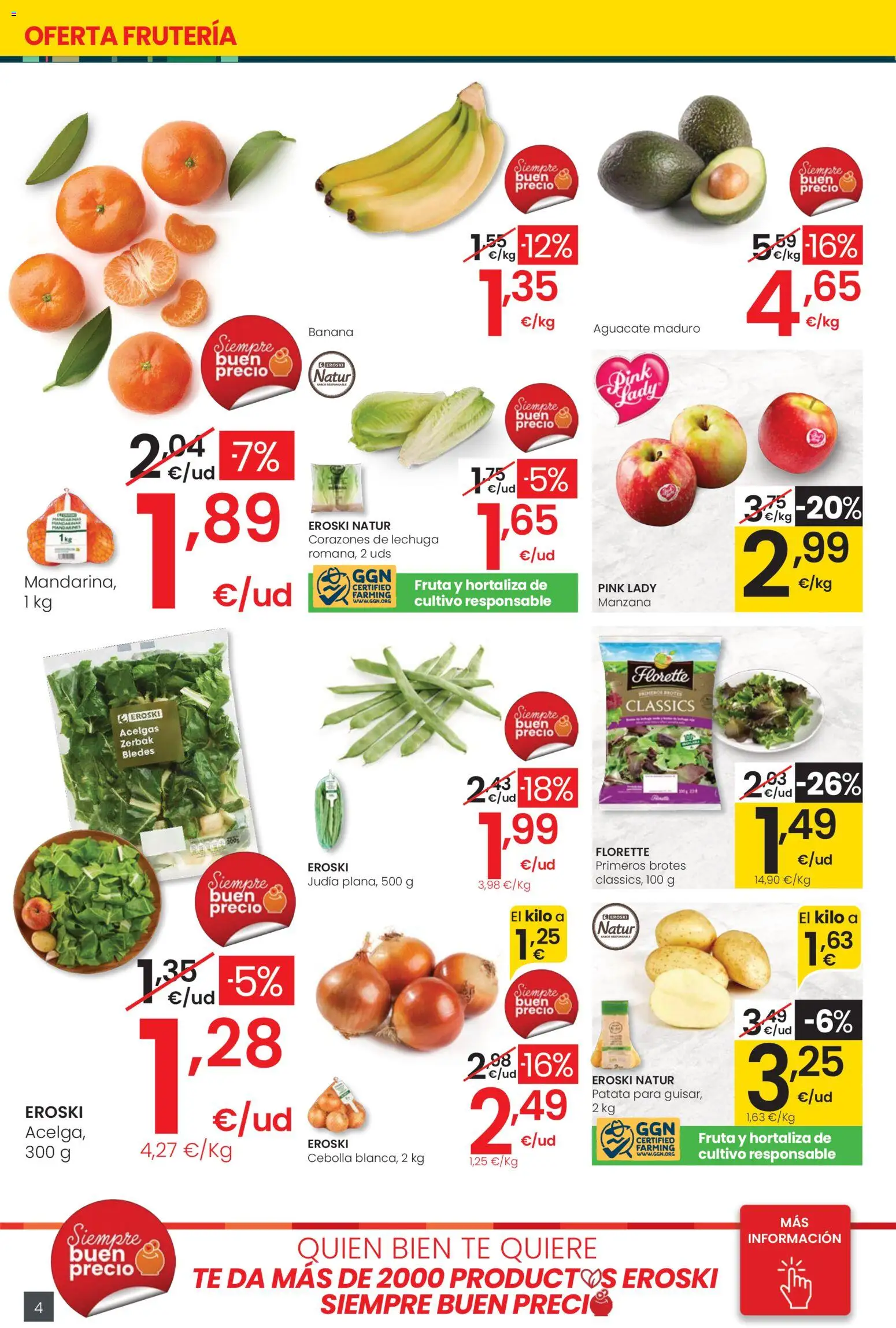 Eroski - Siempre a buen precio  │ válido desde el 12.02.2026 | Página: 4 | Productos: Manzana, Té, Παγωμένο τσάι