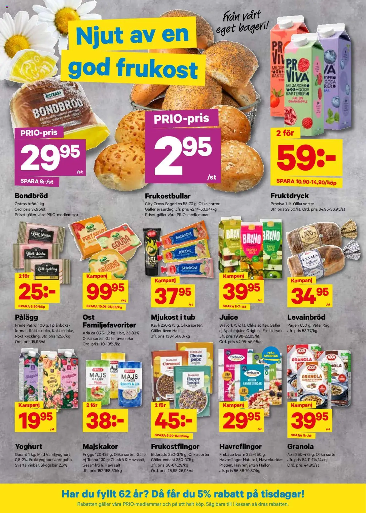 City Gross reklamblad aktuell från 23.06.2025 | Sida: 5 | Produkter: Yoghurt, Juice, Mjukost, Hallon