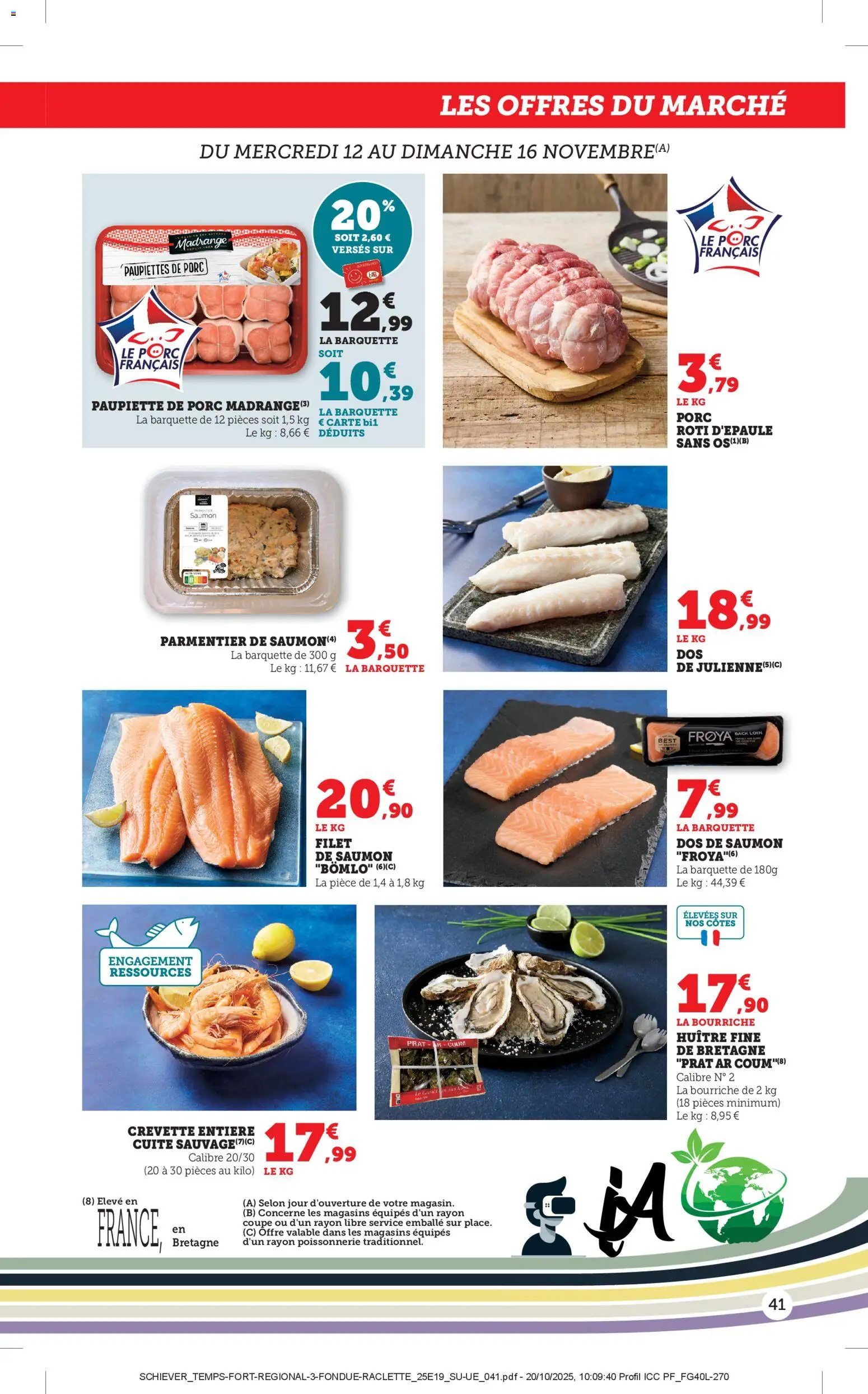 {H1} | Page: 41 | Produits: Crevette, Poissonnerie, Porc, Saumon