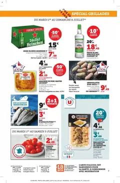  | Page: 7 | Produits: Bière blonde Heineken, Rhum, Heineken, Porc