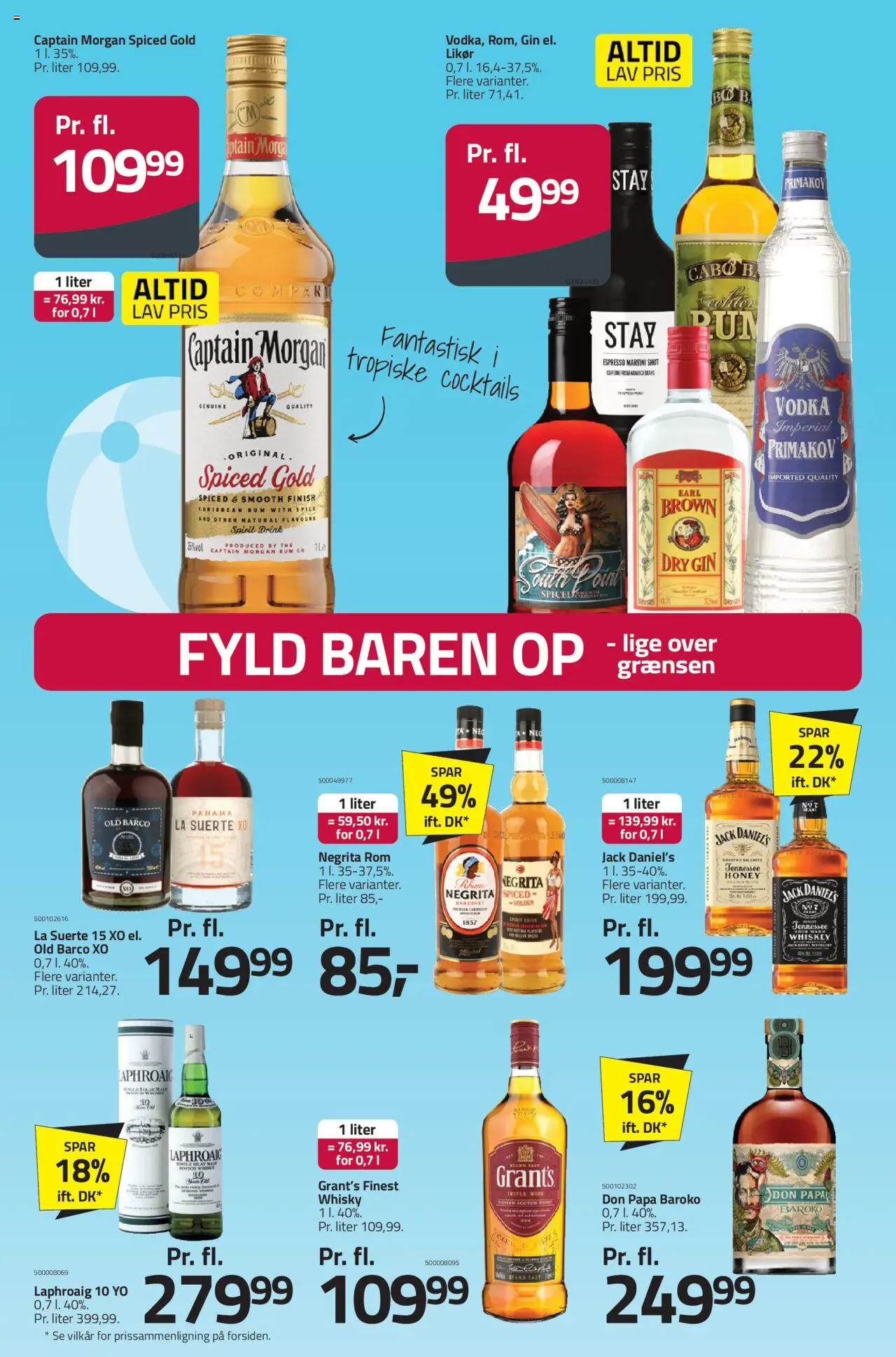 Fleggaard Tilbudsavis gyldig fra 09.07.2025 | Side: 40 | Produkter: Gin, Vodka, Whisky, Rom