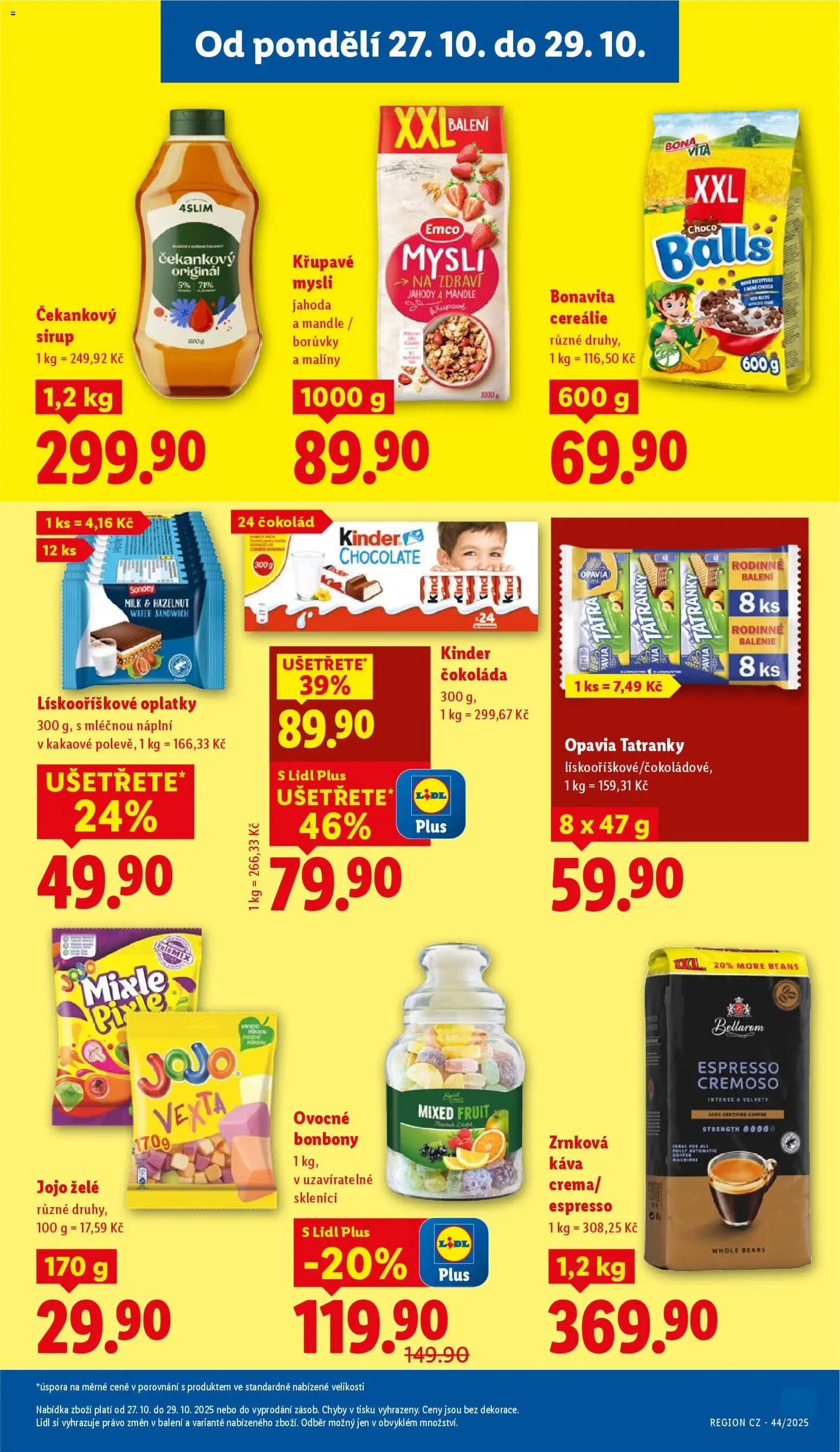 Lidl leták od 27.10.2025 | Strana: 15 | Produkty: Jahody, Borůvky, Maliny, Kinder