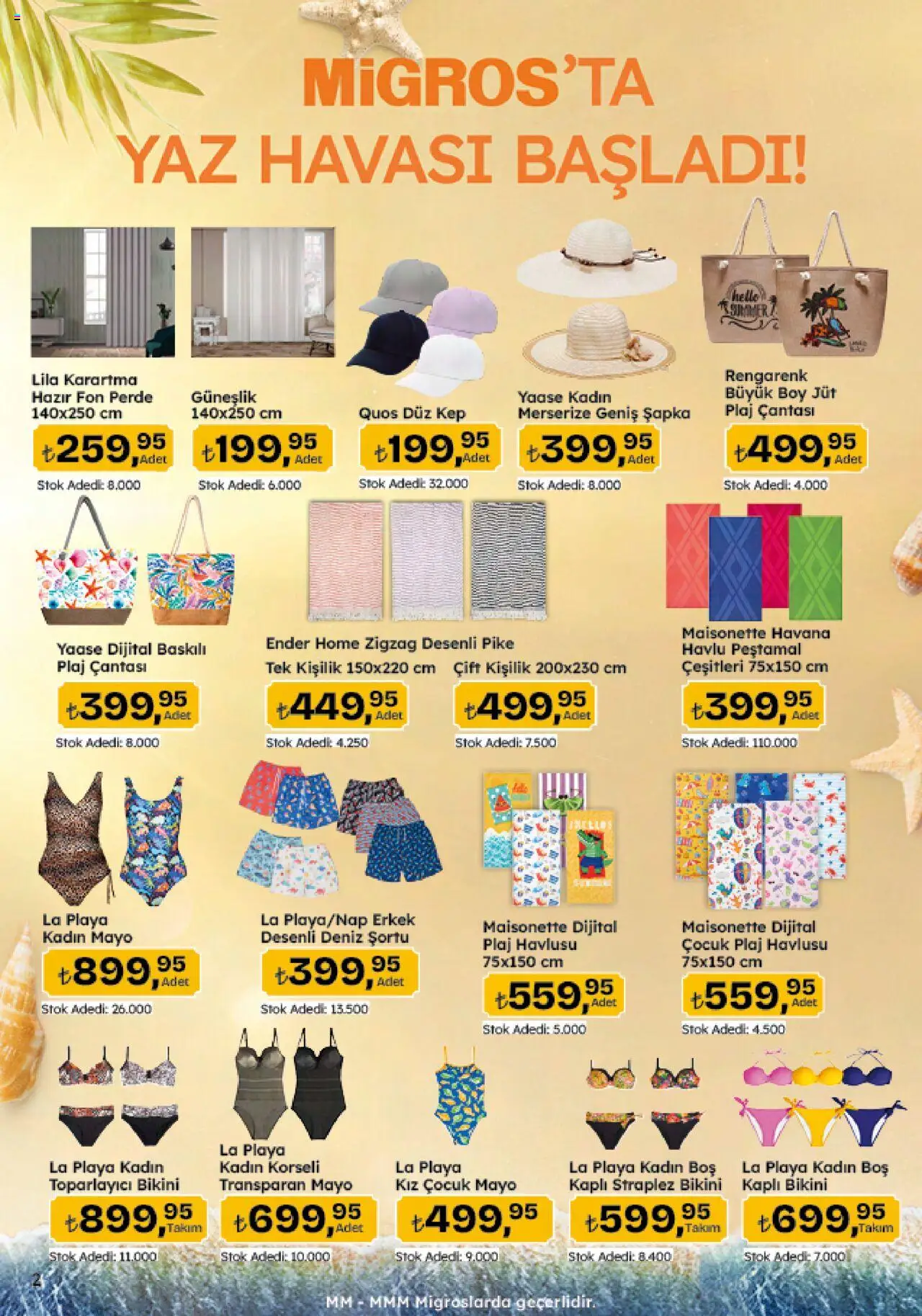 Migros Katalog - Migroskop - 26.06.2025 tarihinden itibaren geçerlidir | Sayfa: 88 | Ürünler: Güneşlik, Şapka, Perde, Pike