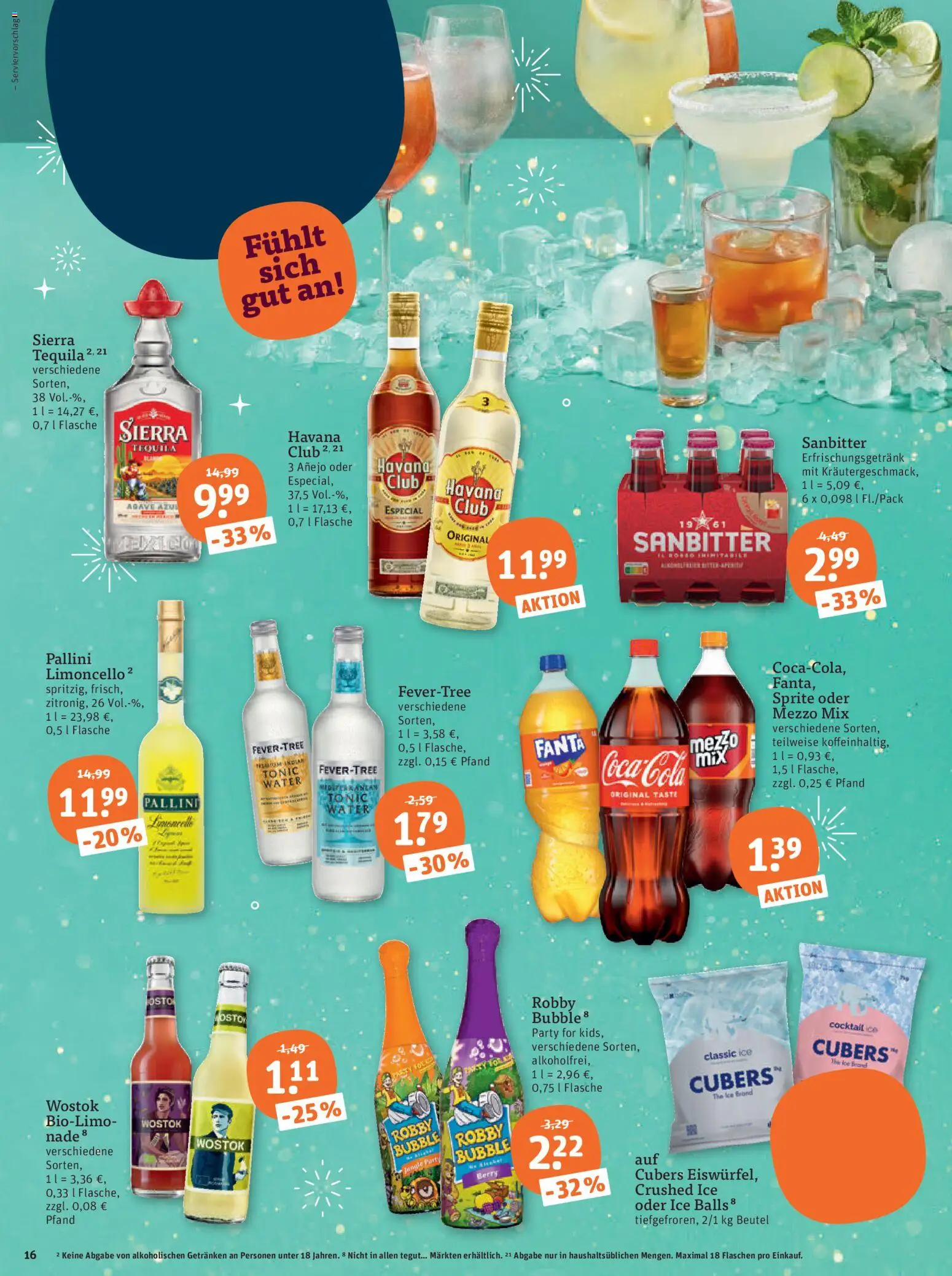 Tegut Prospekt – gültig ab 29.12.2025 | Seite: 18 | Produkte: Mezzo mix, Sprite, Tequila, Limoncello