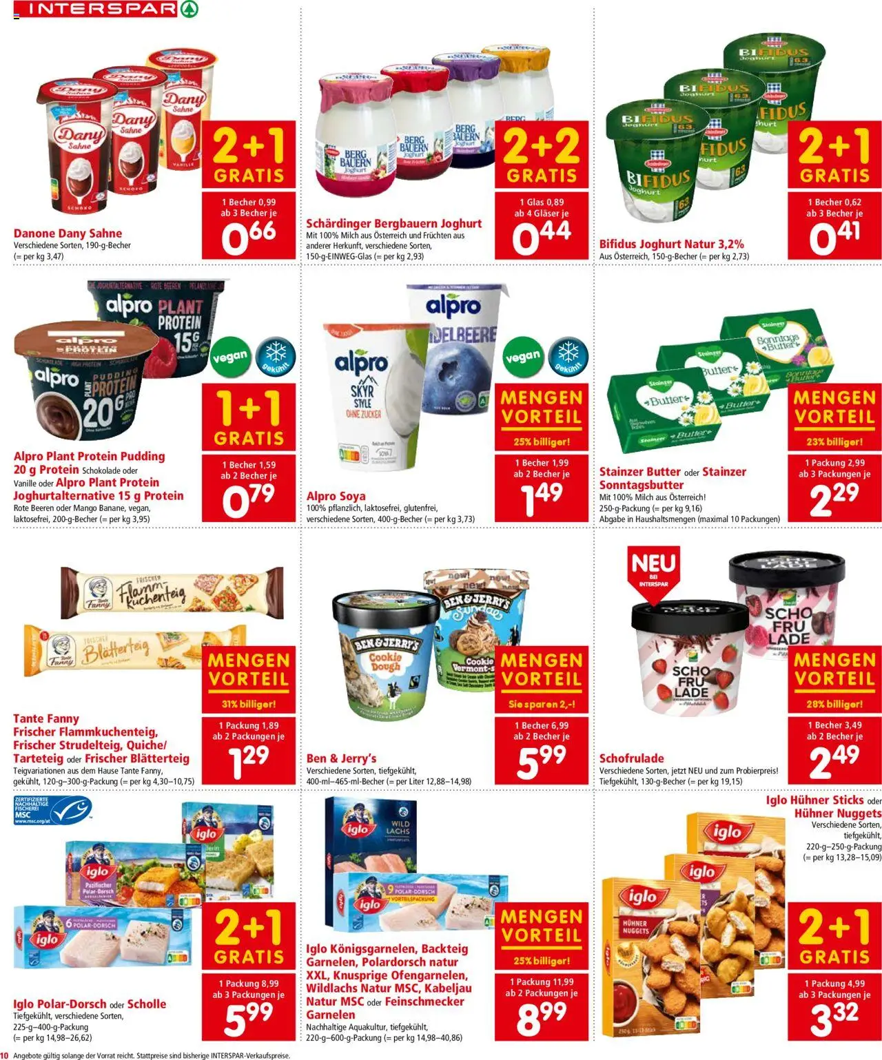 Interspar Flugblatt - Steiermark gültig ab 28.08.2025 | Seite: 10 | Produkte: Zucker, Mango, Joghurt, Schokolade
