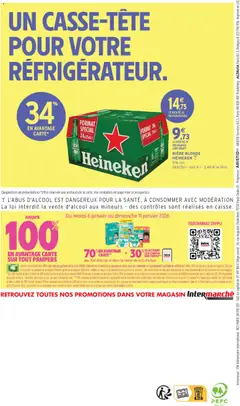 Intermarché - Prévisualisation de BIÈRE BLONDE HEINEKEN, 5% vol. 24X25cl - soit 6 l valide à partir de 06.01.2026 | Page: 12