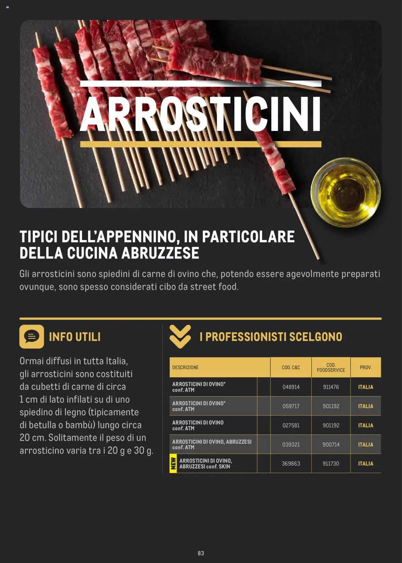 Volantino Metro del 02.07.2024 | Pagina: 83 | Prodotti: Spiedini, Arrosticini, Ovino
