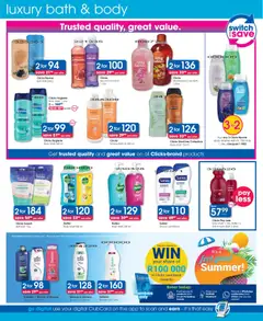 Clicks specials catalogue – valid from 25.11.2025 | Page: 10 | Products: Bath salts, Shower, Shower gel, Body wash