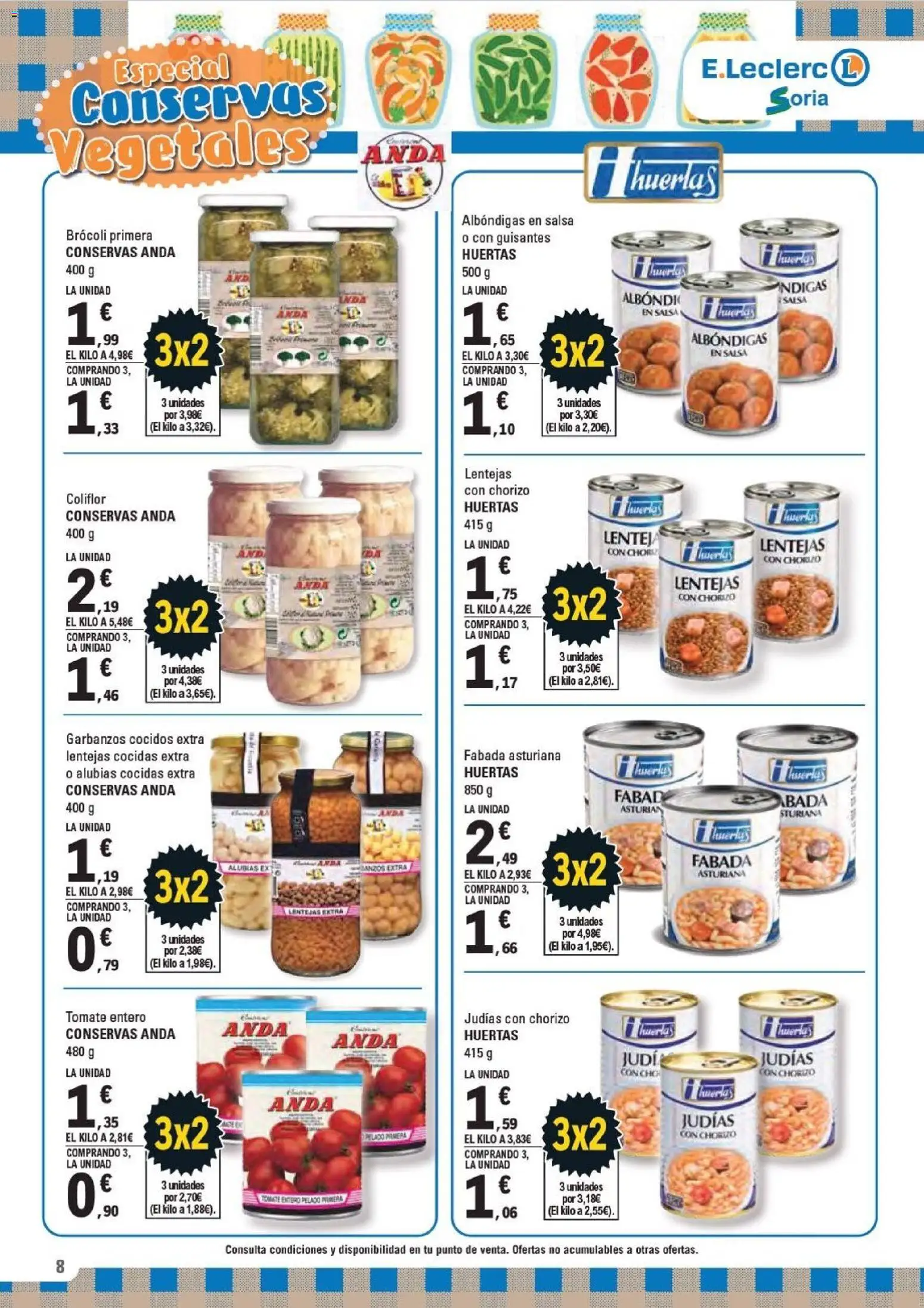 E.Leclerc - Especial Conservas Vegetales │ válido desde el 18.02.2026 | Página: 8