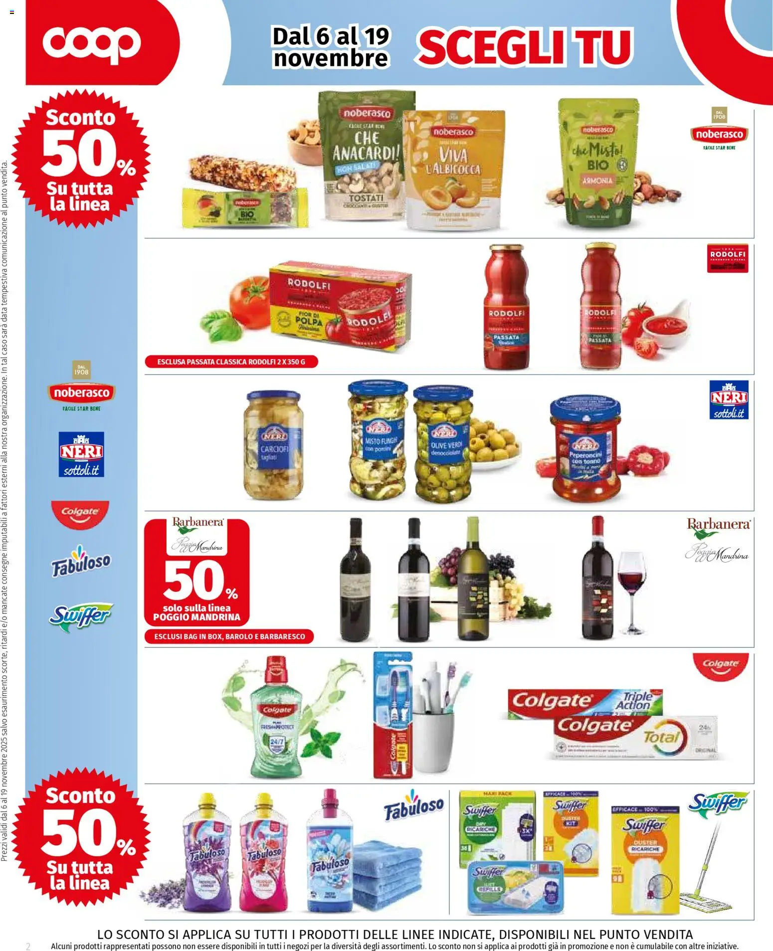 Volantino COOP del 06.11.2025 | Pagina: 2 | Prodotti: Olive, Anacardi, Carciofi, Tonno