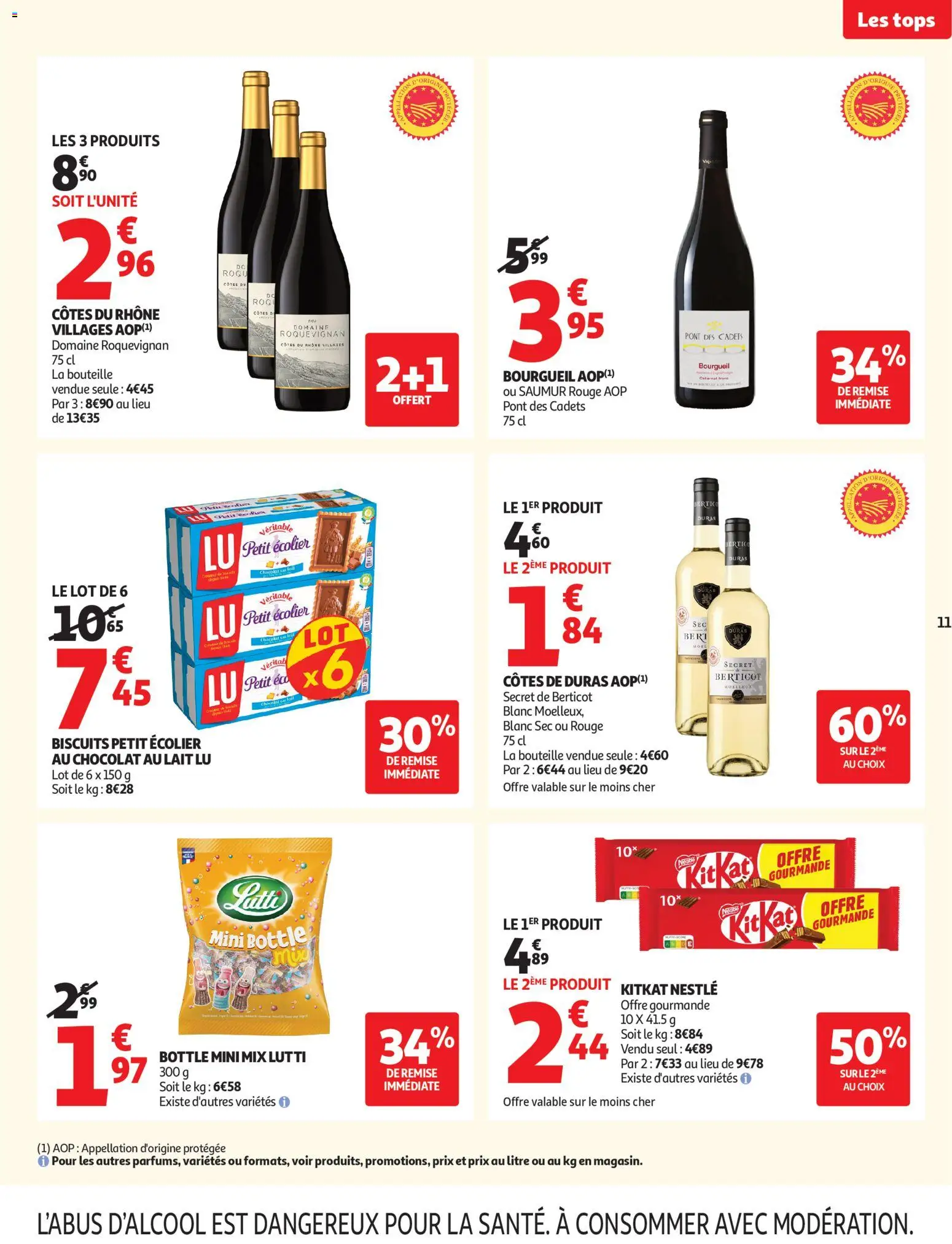 {H1} | Page: 11 | Produits: Lait, Chocolat, Biscuits