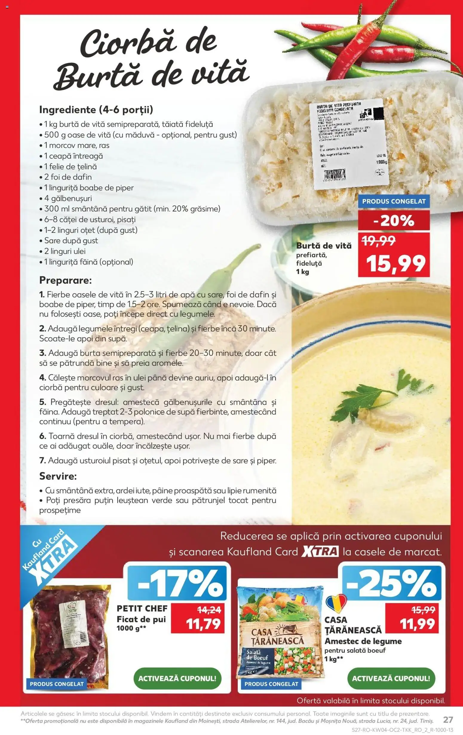 Noul catalog Kaufland – valabil de la 21.01.2026 | Pagină: 27 | Produse: Țelină, Smântână, Legume, Piper