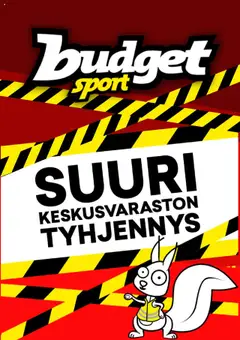 Budget Sport-mainoslehti voimassa 08.09.2025 alkaen