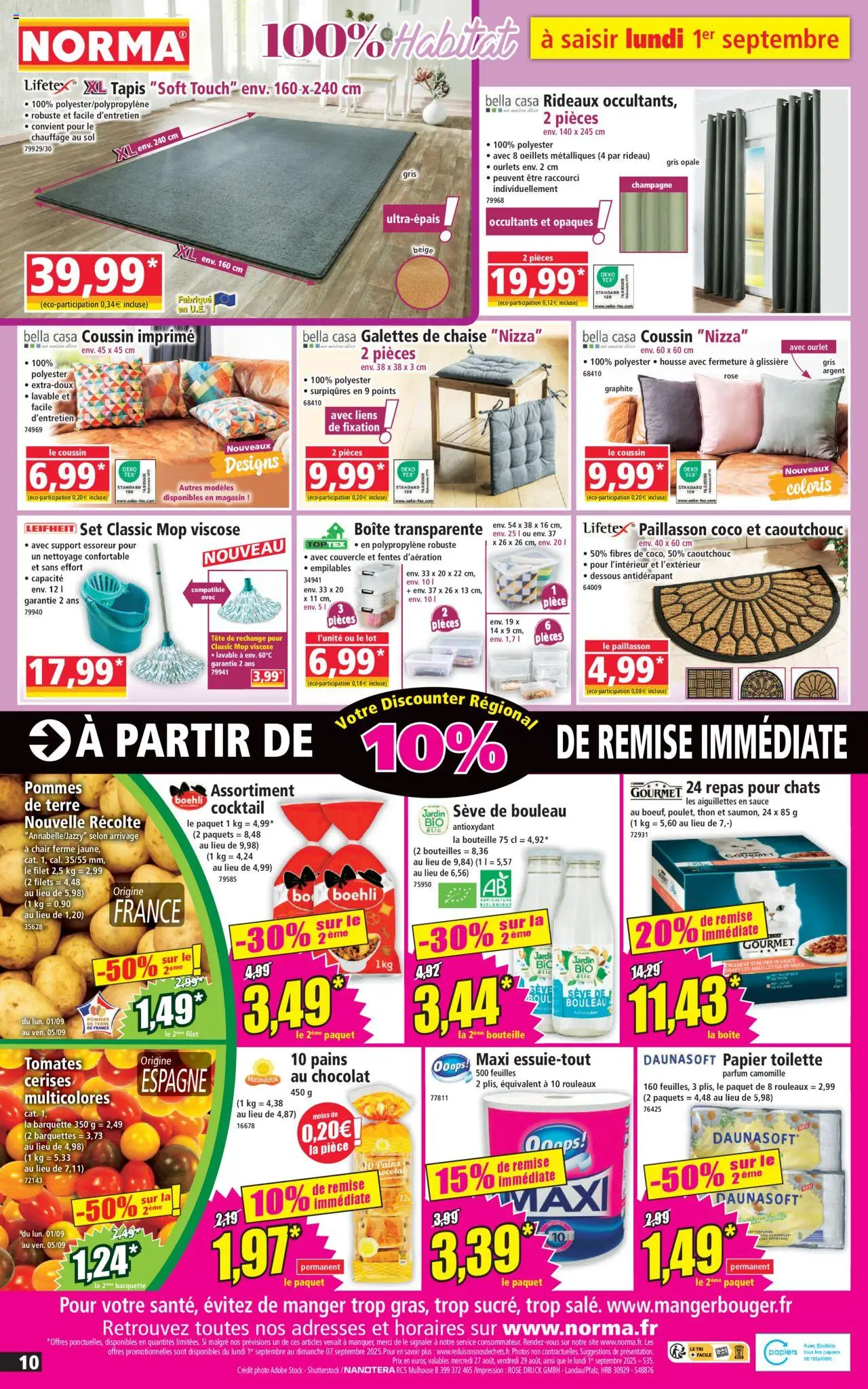  | Page: 10 | Produits: Cerises, Champagne, Tapis, Pommes