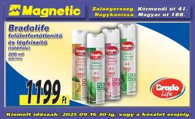 Magnetic akciós ujság - amely érvényes a következő dátumtól: 16.09.2025 | Oldal: 3 | Termékek: Gyümölcs, Virag, Légfrissítő