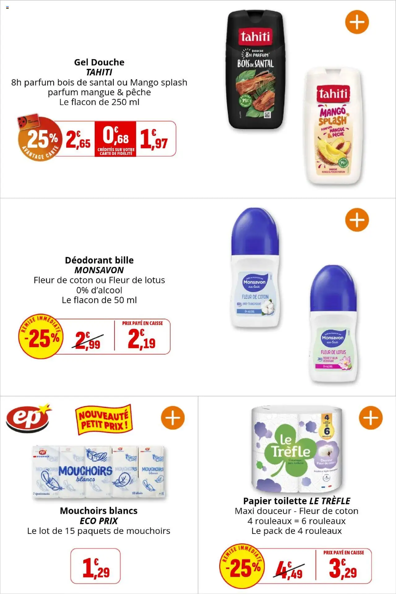  | Page: 21 | Produits: Alcool, Mangue, Pêche, Lait