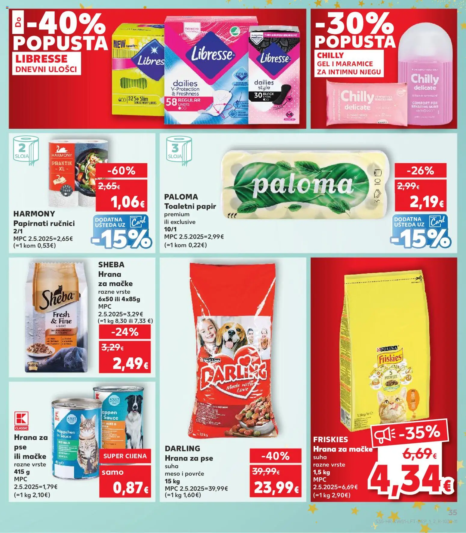 Kaufland HR akciós ujság - amely érvényes a következő dátumtól: 17.12.2025 | Oldal: 35 | Termékek: Só