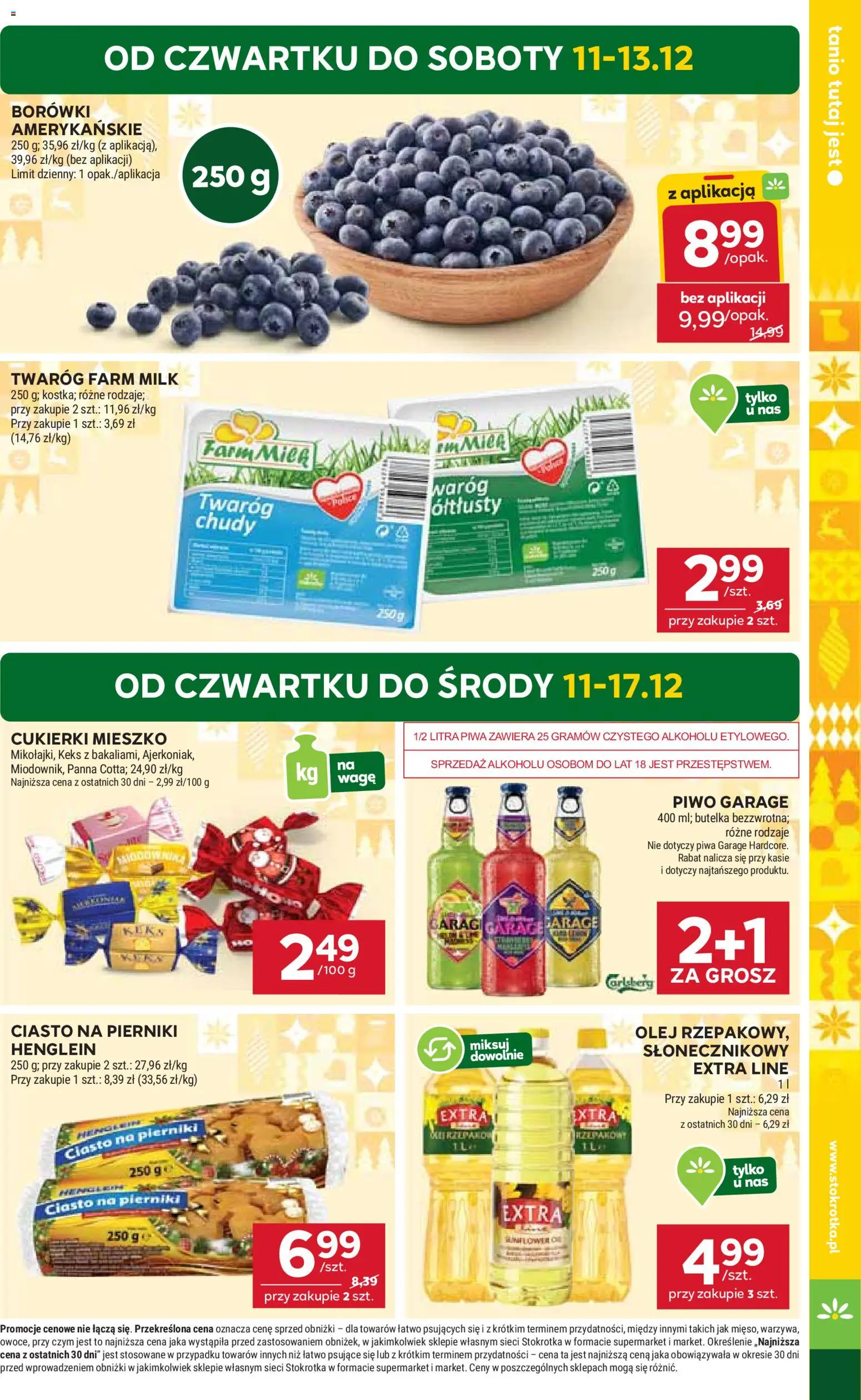 Stokrotka Gazetka od 11.12.2025 | Strona: 5 | Produkty: Stokrotka, Ciasto na pierniki, Olej, Twaróg