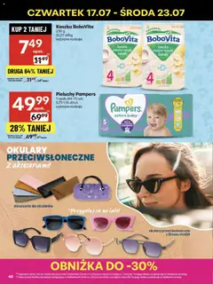 Delikatesy Centrum Gazetka od 17.07.2025 | Strona: 40 | Produkty: Okulary, Pampers, Delikatesy, Banan