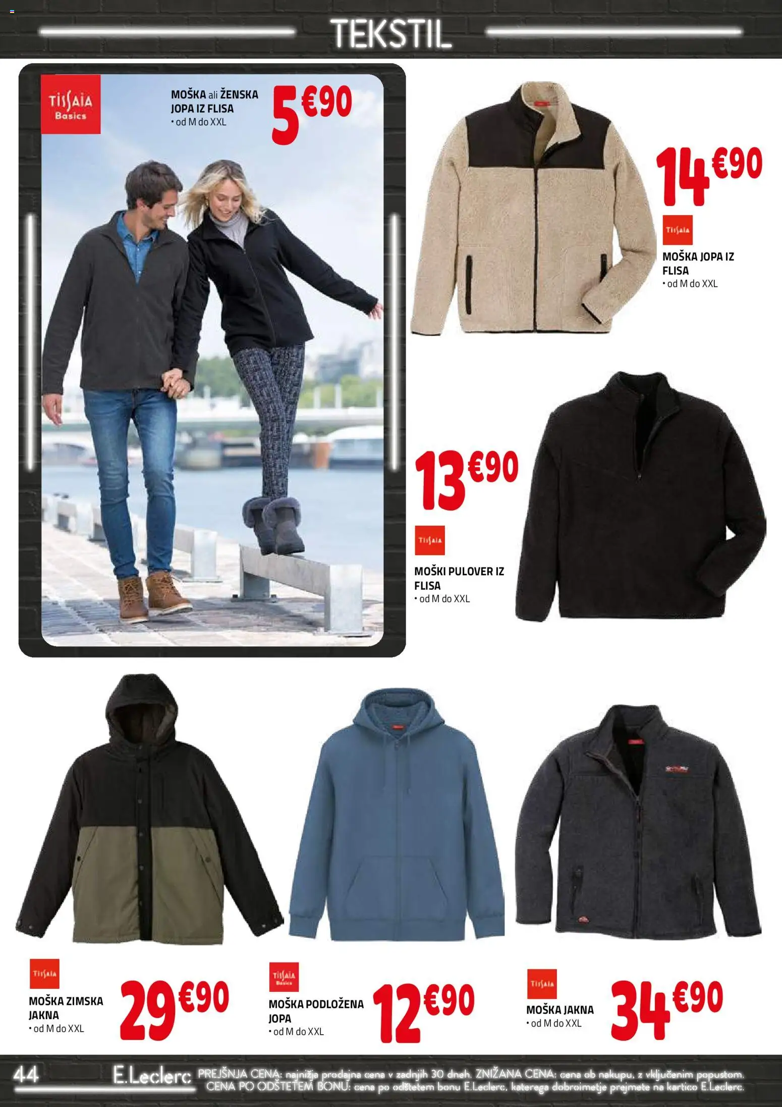 Novi E.leclerc katalog ponudbe – veljaven od 12.11.2025 | Stran: 44 | Izdelki: Pulover, Jakna