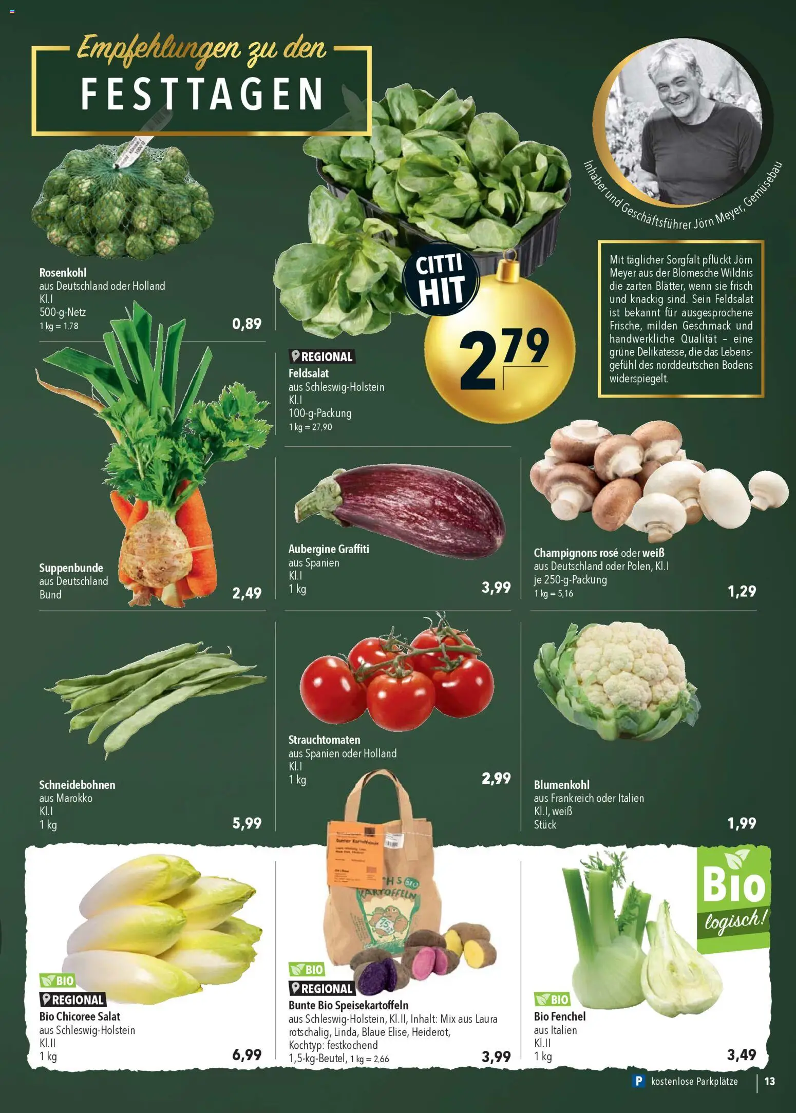 CITTI Markt - Black Friday – gültig ab 26.11.2025 | Seite: 15 | Produkte: Champignons, Kartoffeln, Aubergine, Blumenkohl