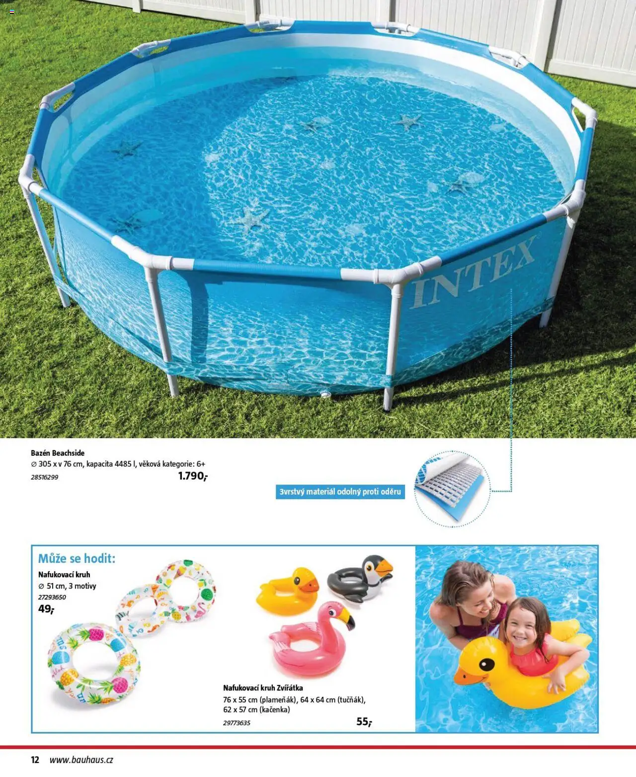 Bauhaus katalog Bazény a vířivky od 26.06.2025 | Strana: 12 | Produkty: Bazén