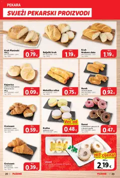 Plodine - Katalog - Pregled kataloga iz trgovine Plodine, vrijedi od 14.01.2026 | Stranica: 20 | Proizvodi: Pekara, Jabuke, Burek, Pecivo