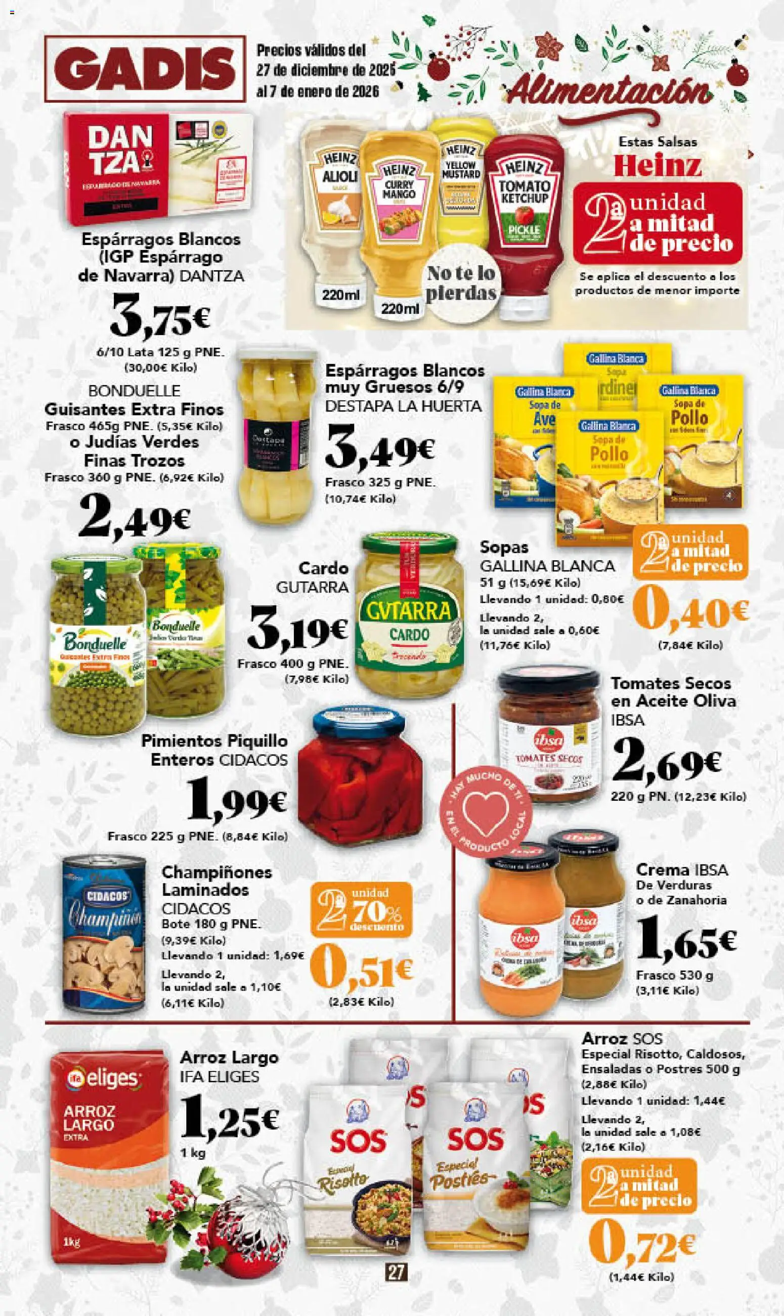 Gadis - folleto │ válido desde el 27.12.2025 | Página: 27 | Productos: Arroz, Crema, Té, Κλειδαριά της πόρτας