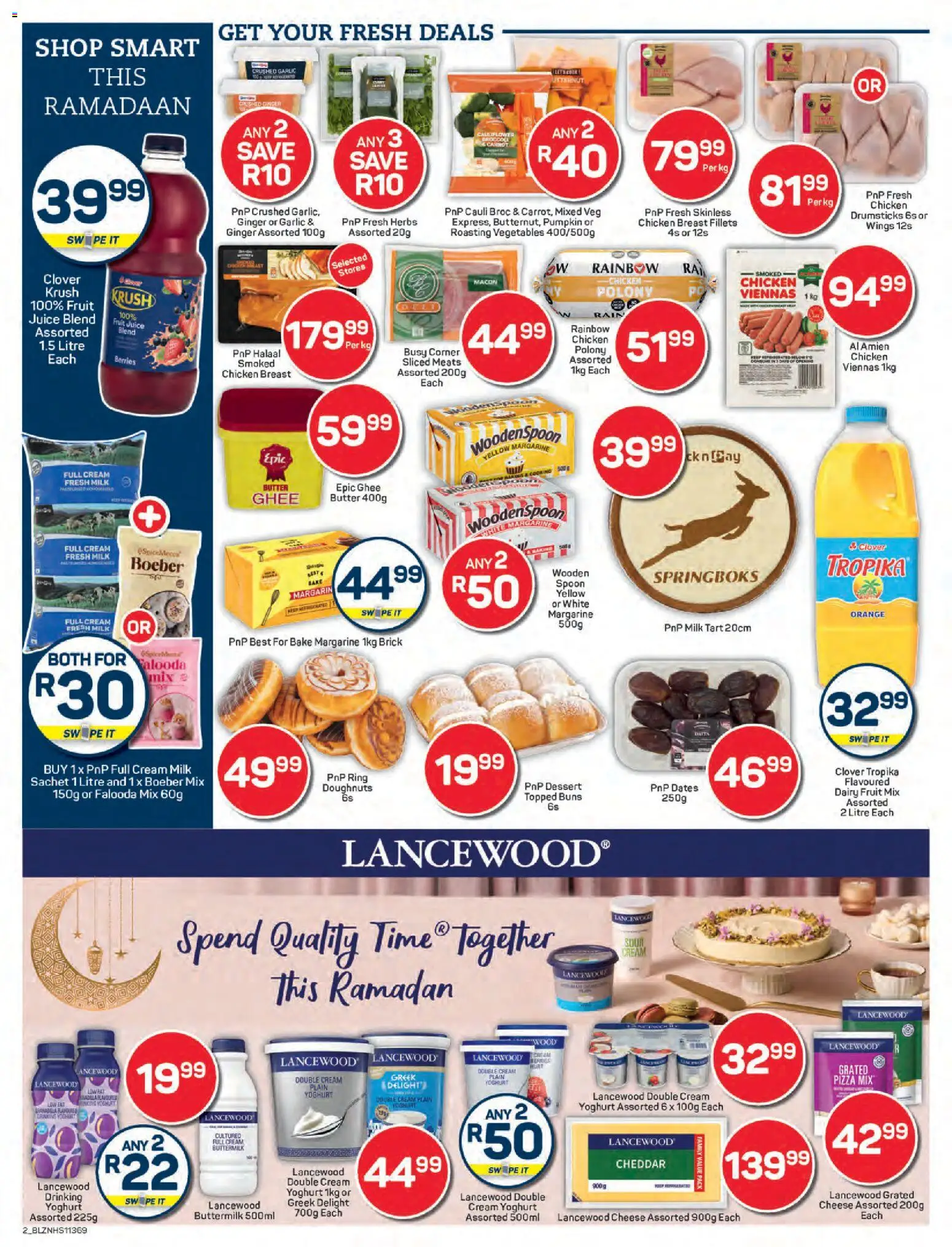 New Pick n Pay catalogue – valid from 25.02.2026 | Page: 2 | Products: Buns, Margarine, Juice, Sour cream