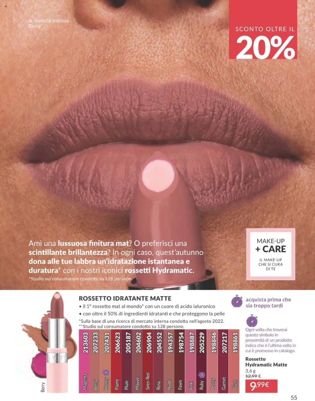 Volantino Avon del 01.09.2025 | Pagina: 55 | Prodotti: Rossetto, Tè, Blush