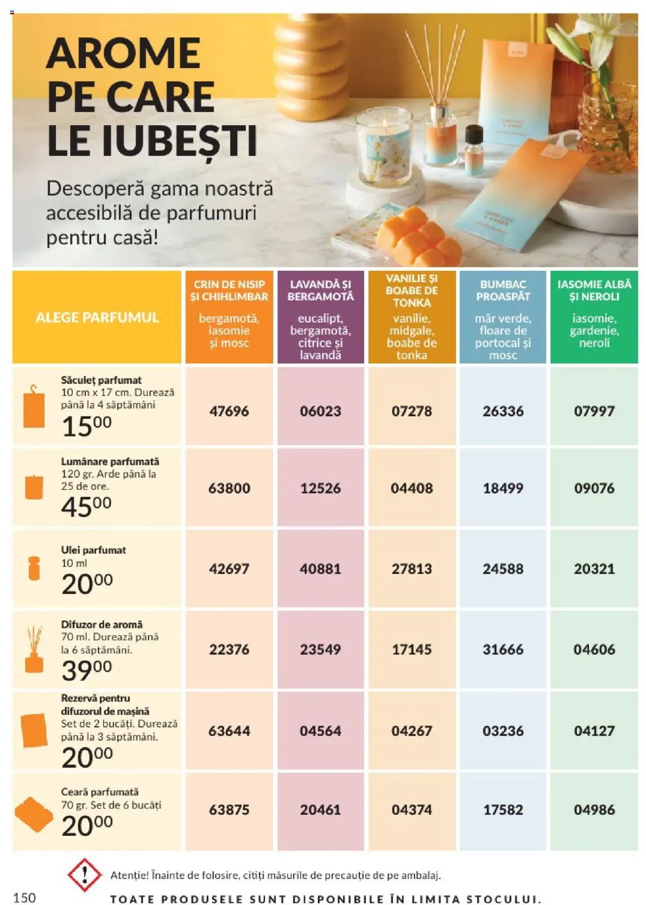 Catalog Avon - 06 2025 – valabil de la 01.06.2025 | Pagină: 150 | Produse: Difuzor, Lumânare, Ulei parfumat, Ulei