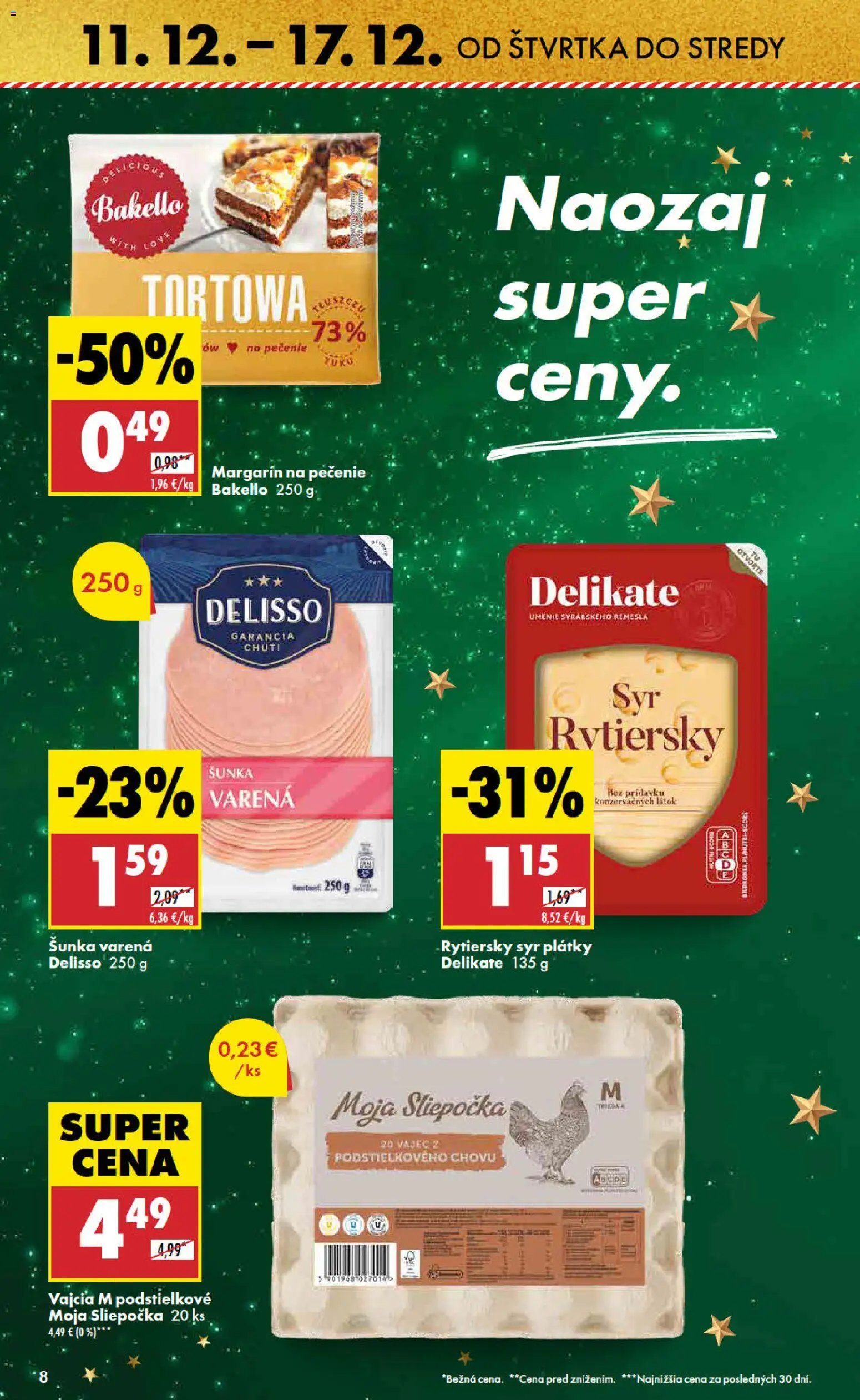 Nové Biedronka akcie – leták je platný od 11.12.2025 | Strana: 8 | Produkty: Syr, Vajcia, Šunka