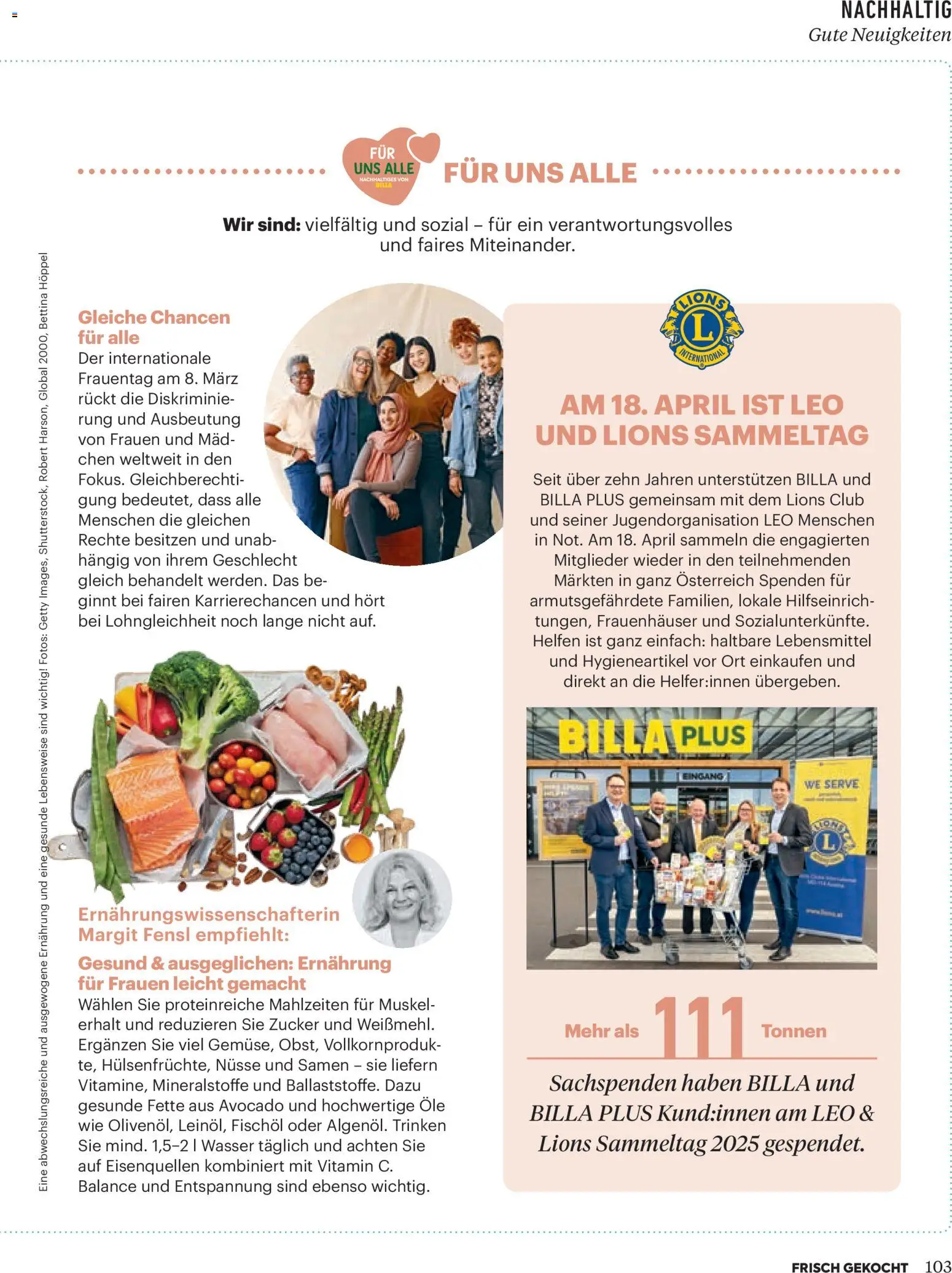 Billa  Frisch Gekocht gültig ab 01.03.2026 | Seite: 101 | Produkte: Nüsse, Avocado, Zucker, Libacomb