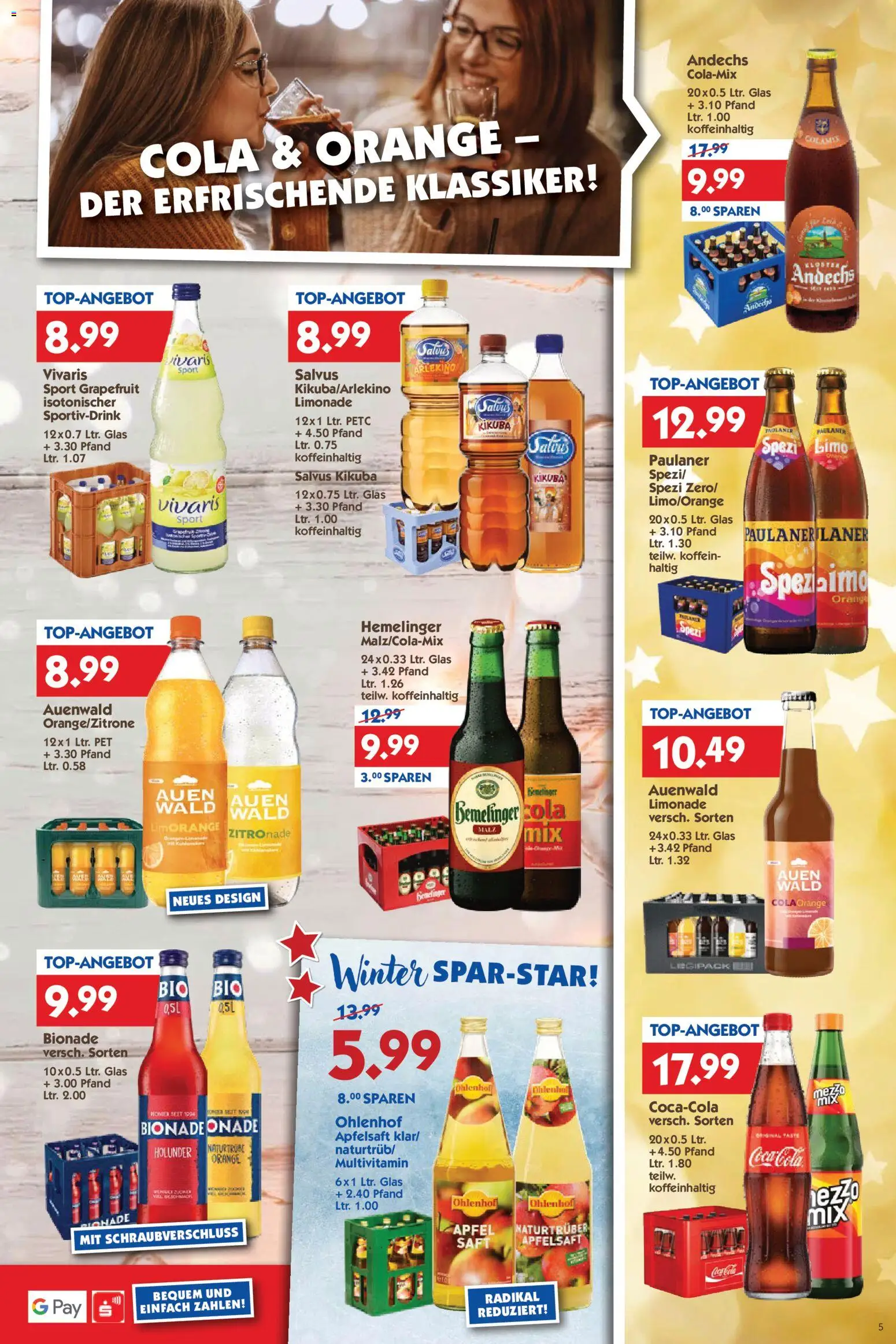 HOL’AB! Prospekt 	 – gültig ab 01.12.2025 | Seite: 5 | Produkte: Cola, Äpfel, Bionade, Saft