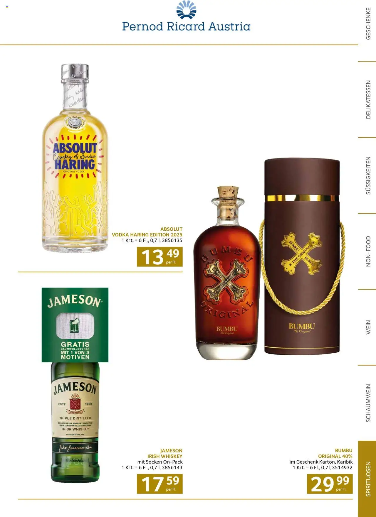 Transgourmet Weihnachtskatalog 2025 gültig ab 13.10.2025 | Seite: 63 | Produkte: Süßigkeiten, Whiskey, Socken, Wein