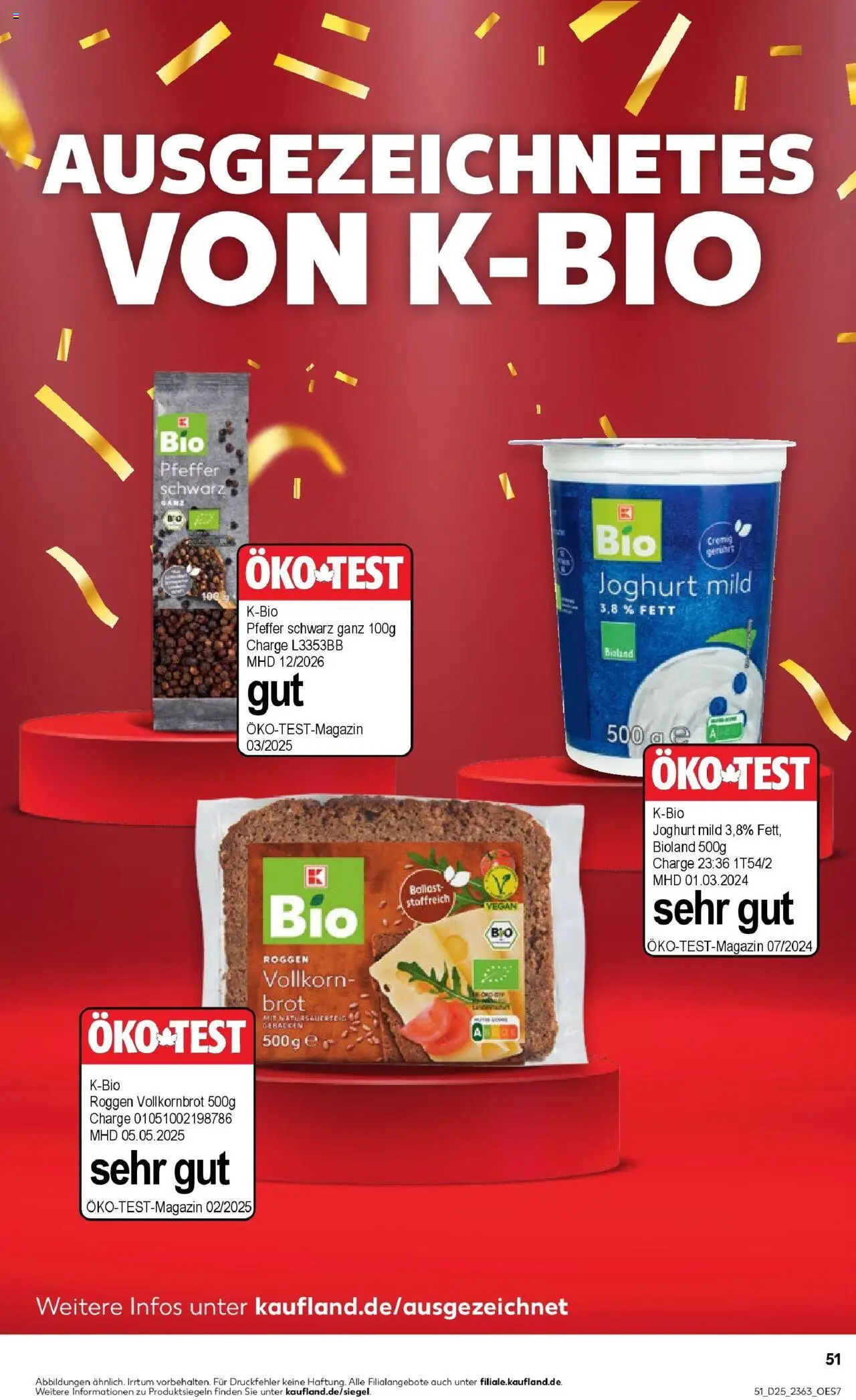 Kaufland prospekt Mainz	 - gültig ab dem 22.06.2025 | Seite: 12 | Produkte: Joghurt, Vollkornbrot, Pfeffer, Brot