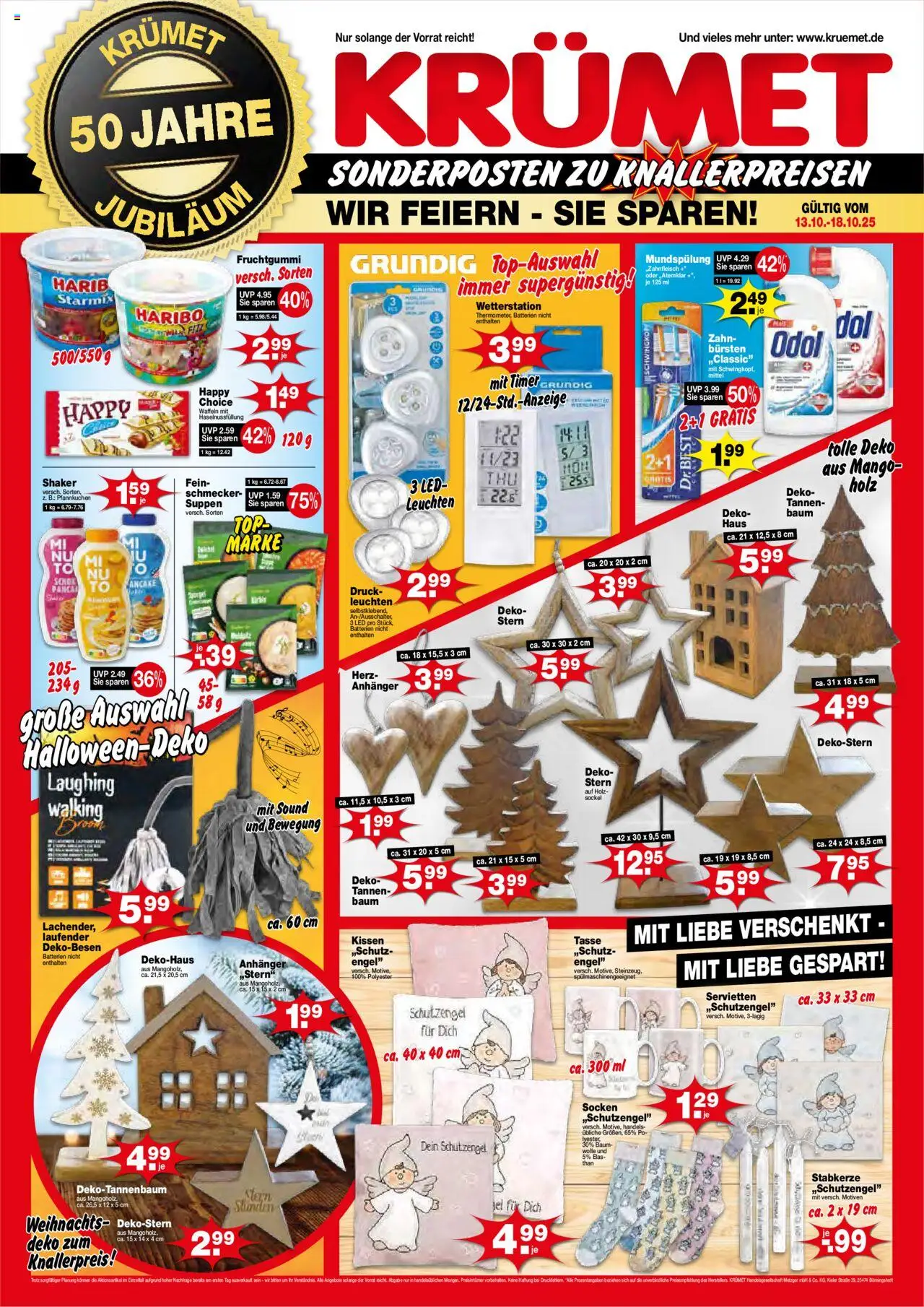 KRÜMET Prospekt – gültig ab 13.10.2025 | Seite: 1 | Produkte: Top, Walking, Waffeln, Socken